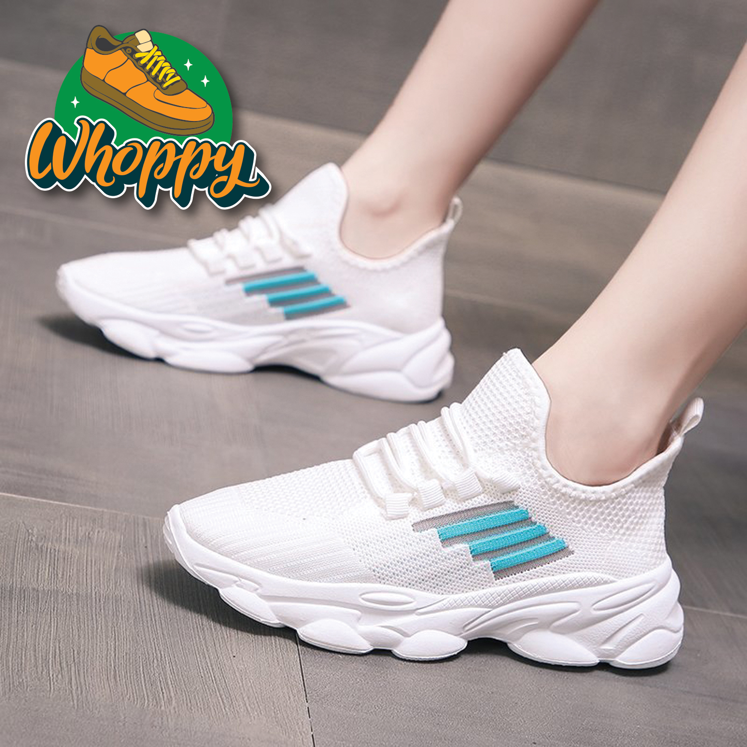 Whoppy SP22 Sepatu Sneakers Wanita Import (FREE BOX) - Discontinue