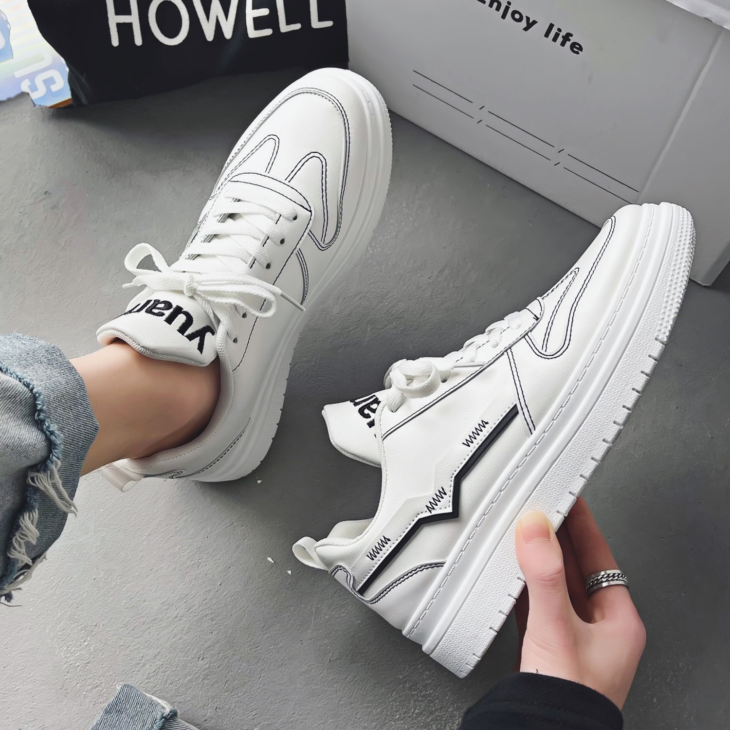 Whoppy SL28 Sepatu Sneakers Pria Import (FREE BOX) - Discontinue