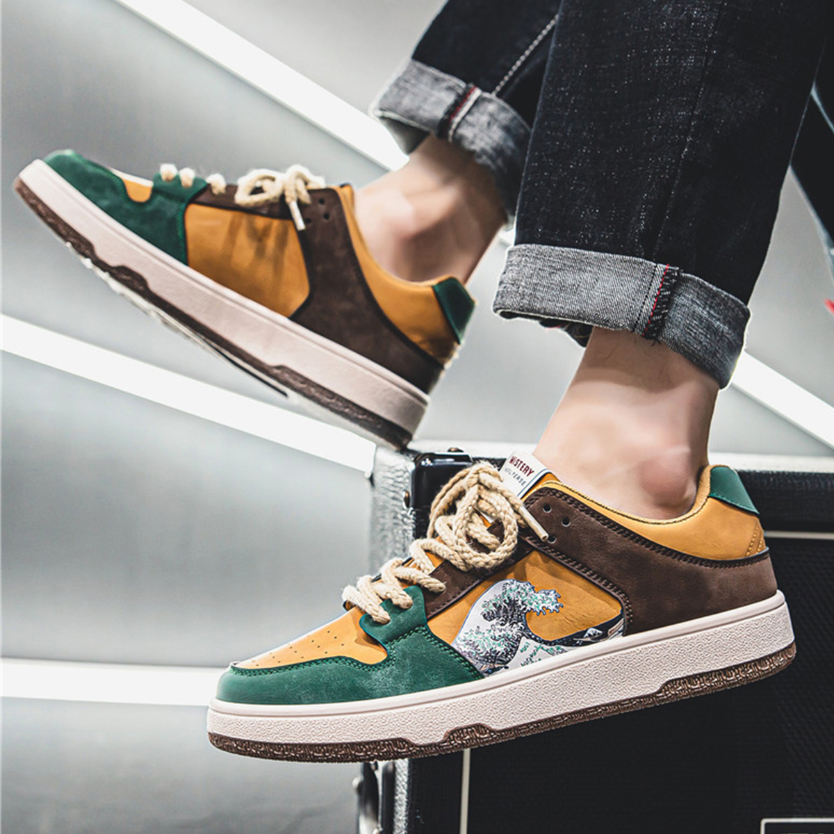 Whoppy SL30 Sepatu Sneakers Pria Import (FREE BOX) - Discontinue