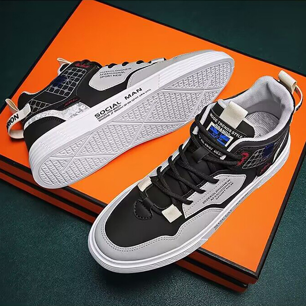 Whoppy SL35 Sepatu Sneakers Pria Import (FREE BOX) - Discontinue