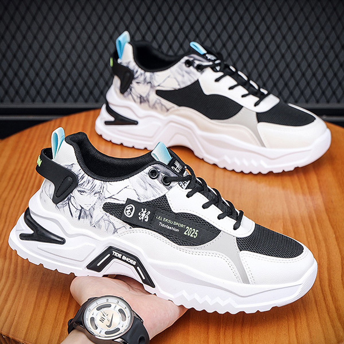 Whoppy SL36 Sepatu Sneakers Pria Import (FREE BOX)