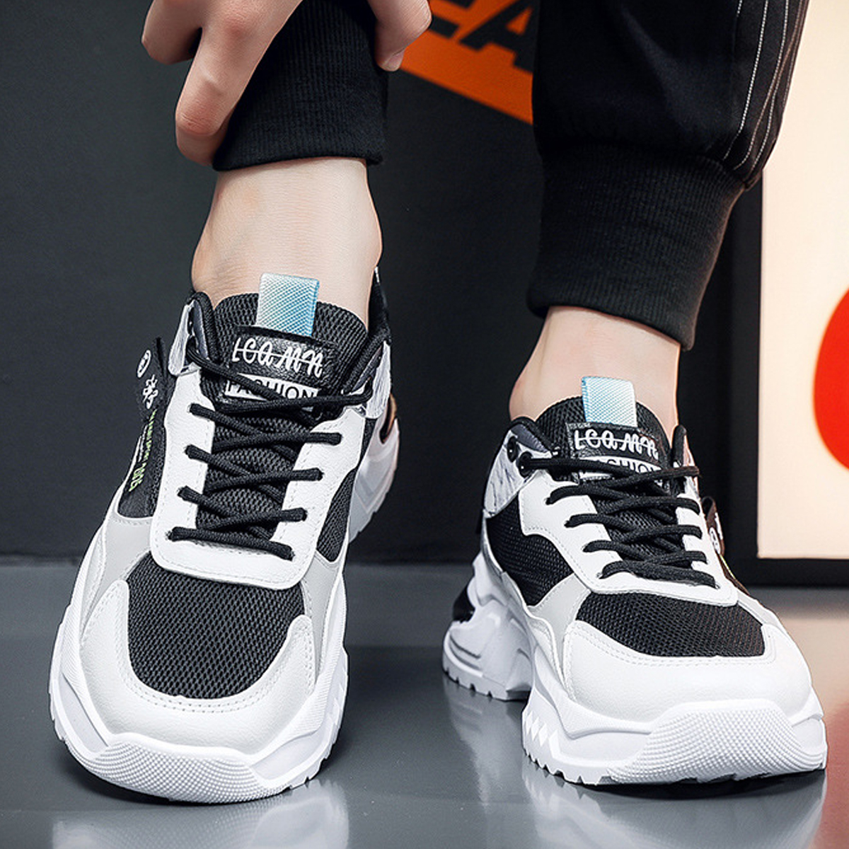 Whoppy SL36 Sepatu Sneakers Pria Import (FREE BOX)