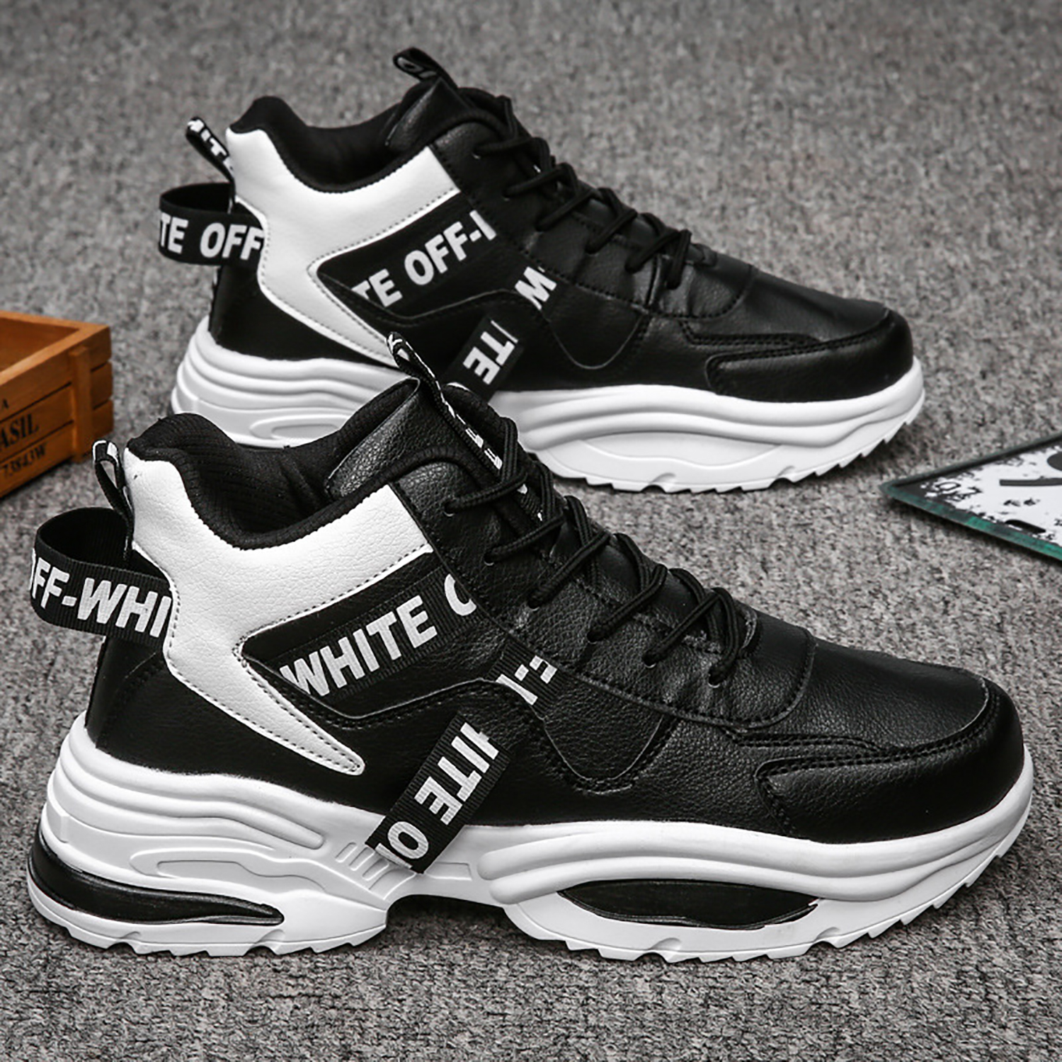 Whoppy SL38 Sepatu Sneakers Pria Import (FREE BOX) - Discontinue