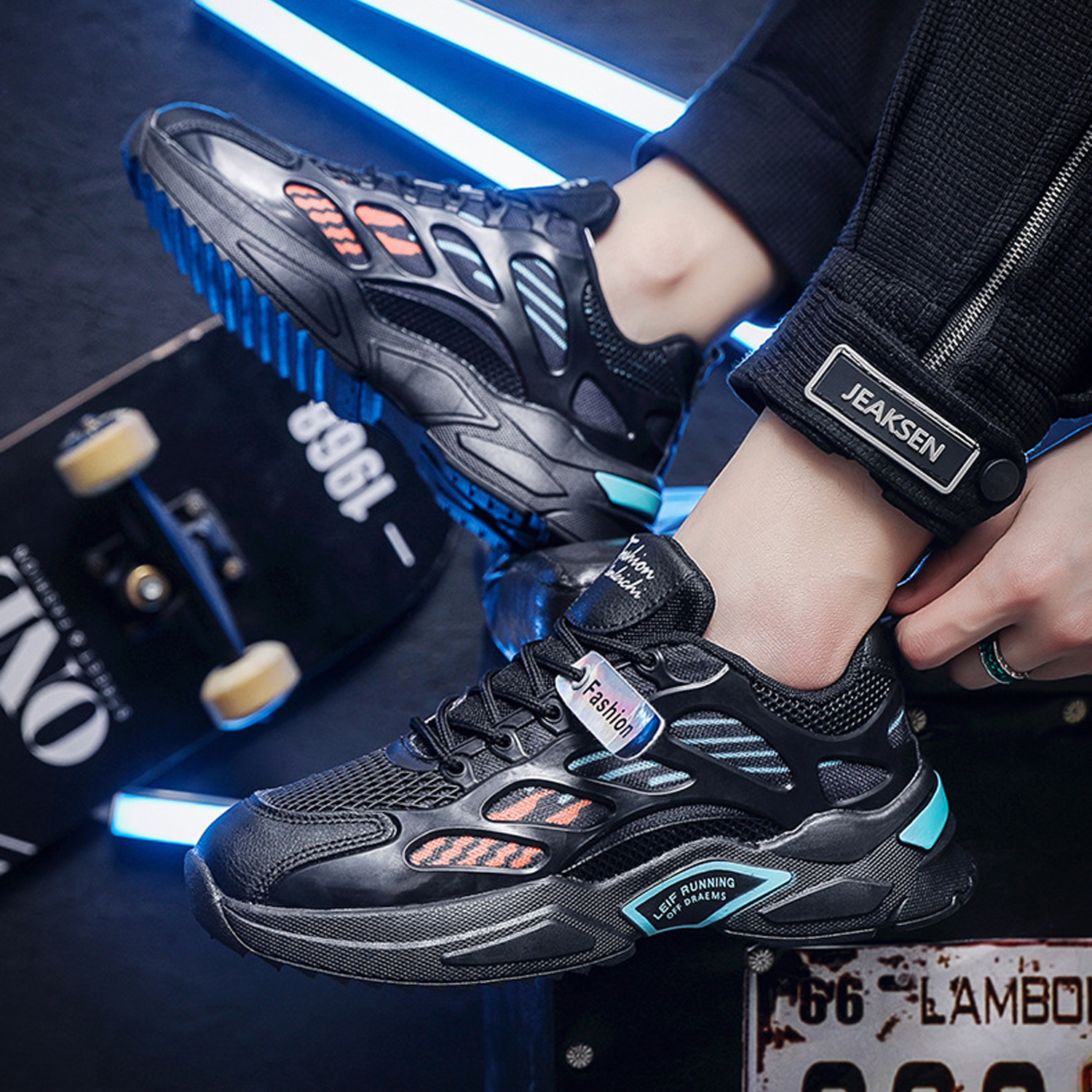 Whoppy SL39 Sepatu Sneakers Pria Import (FREE BOX) - Discontinue