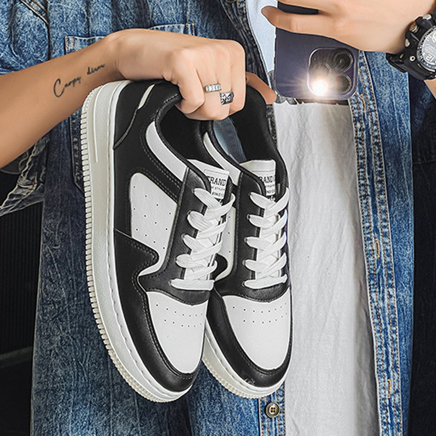 Whoppy SL40 Sepatu Sneakers Pria Import (FREE BOX)