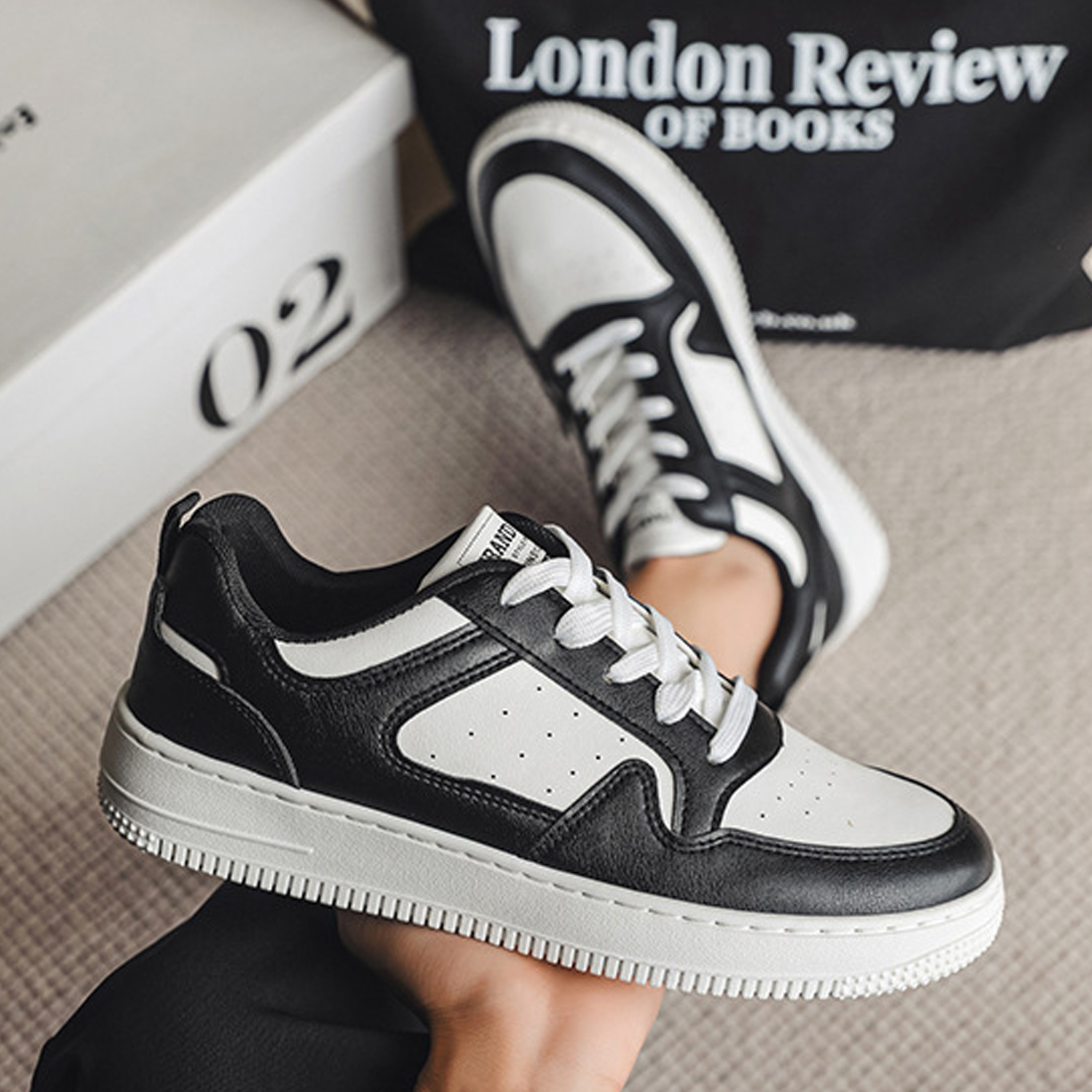 Whoppy SL40 Sepatu Sneakers Pria Import (FREE BOX)