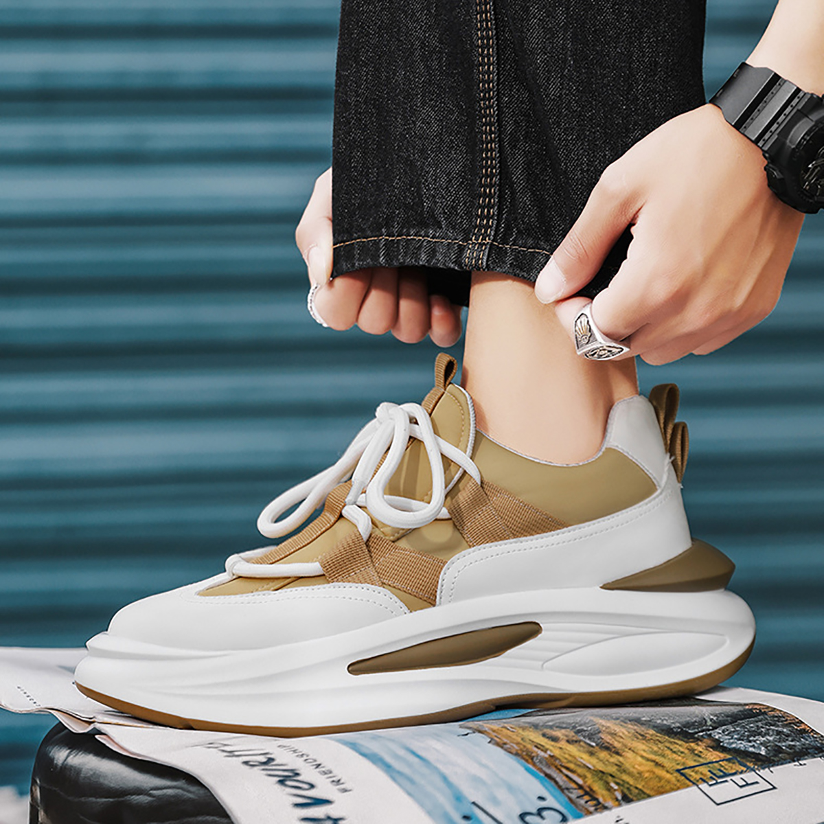 Whoppy SL46 Sepatu Sneakers Pria Import (FREE BOX) - Discontinue