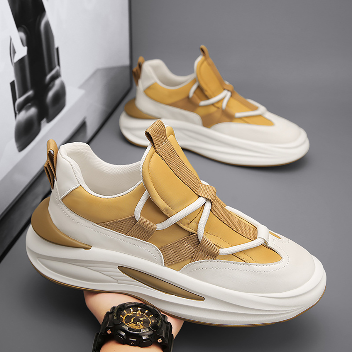 Whoppy SL46 Sepatu Sneakers Pria Import (FREE BOX) - Discontinue