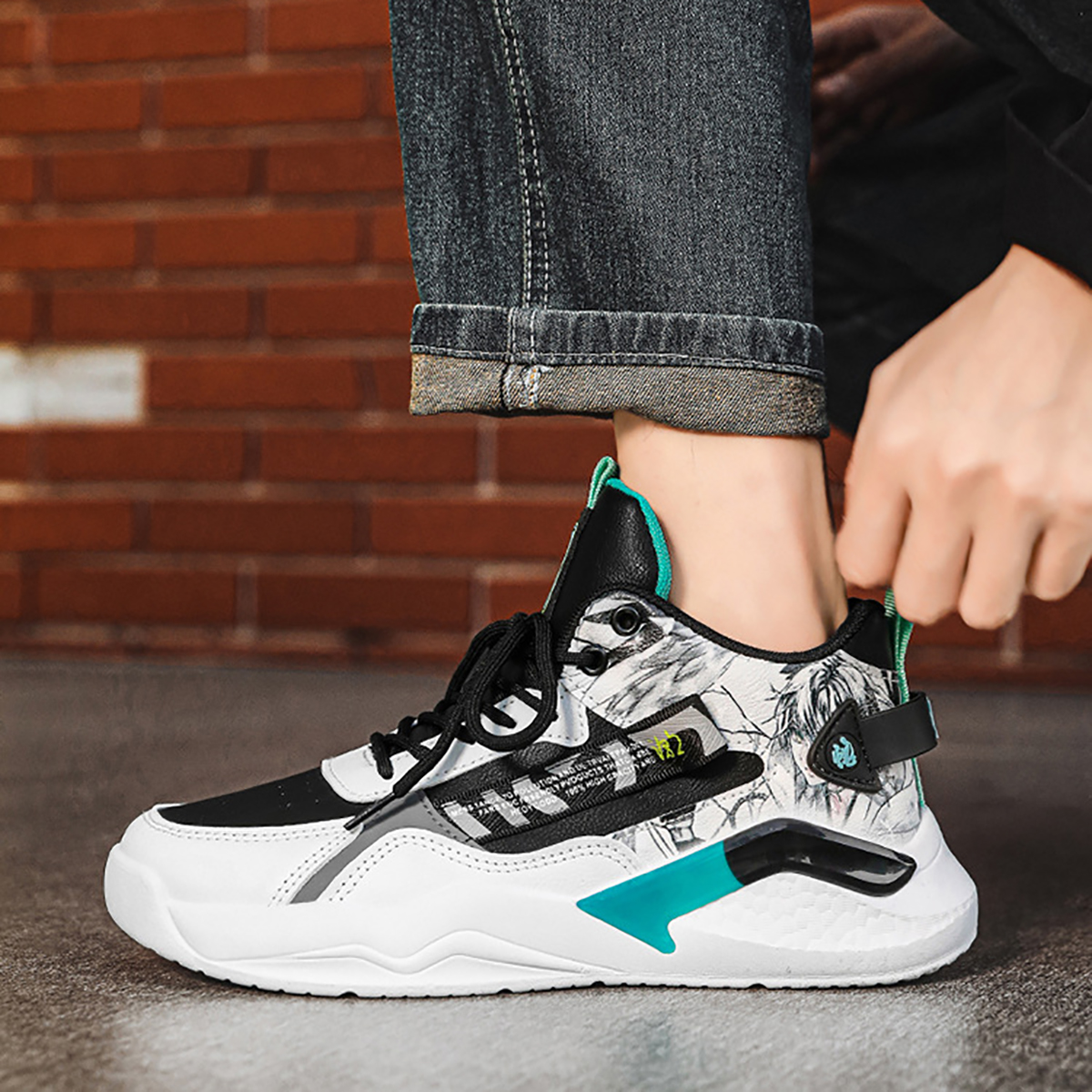 Whoppy SL47 Sepatu Sneakers Pria Import (FREE BOX)