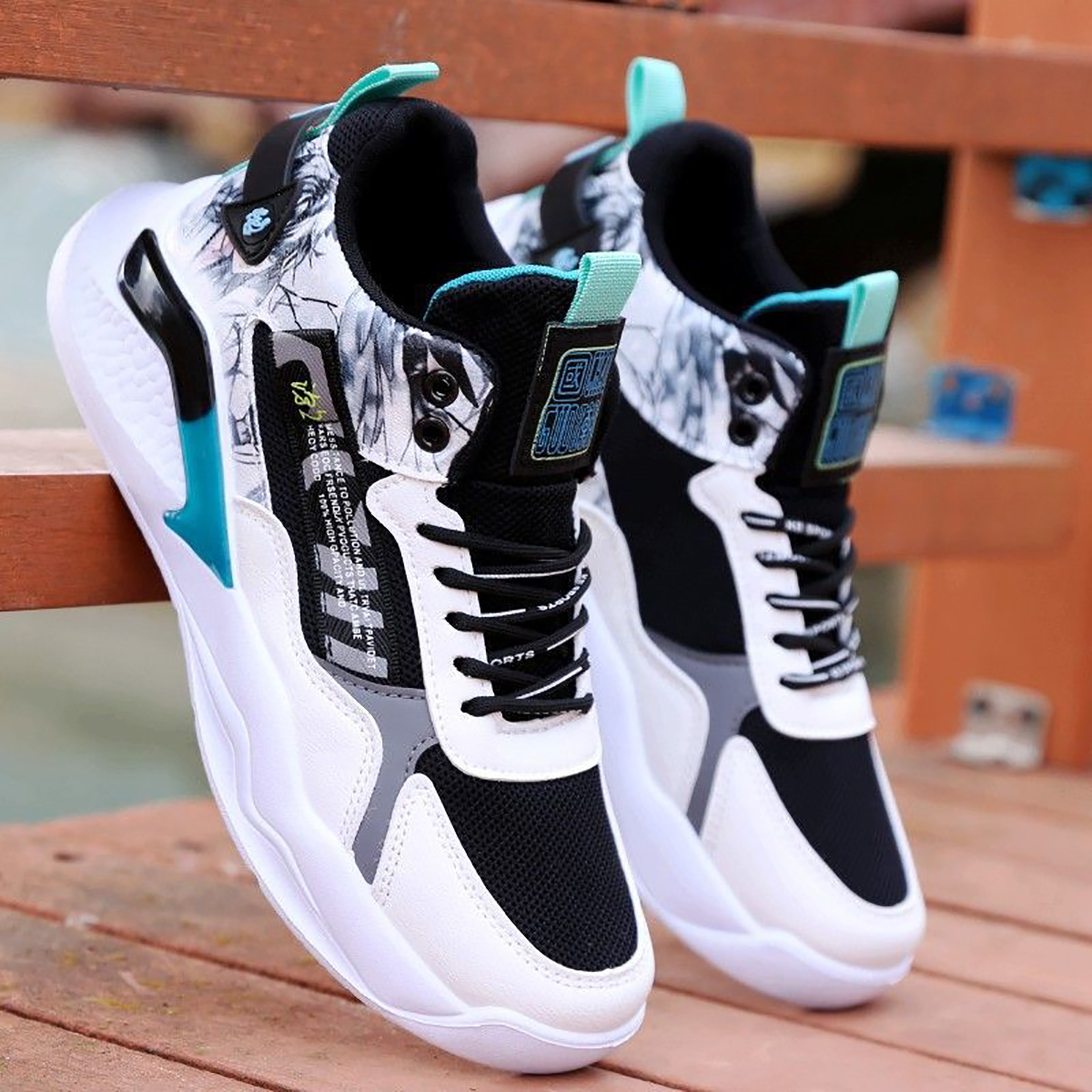 Whoppy SL47 Sepatu Sneakers Pria Import (FREE BOX)