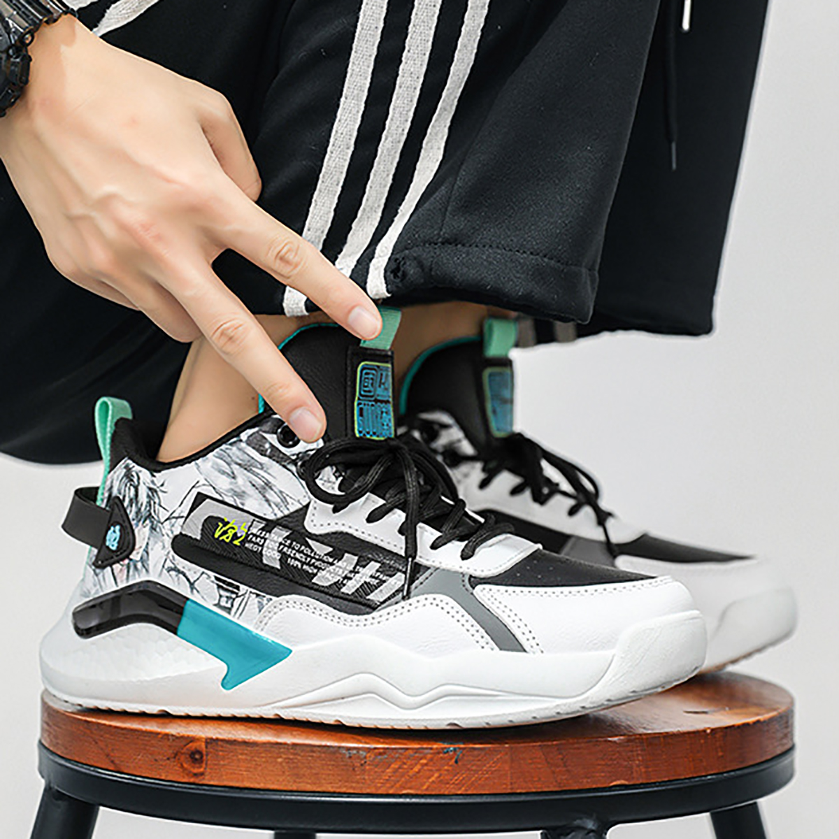 Whoppy SL47 Sepatu Sneakers Pria Import (FREE BOX)