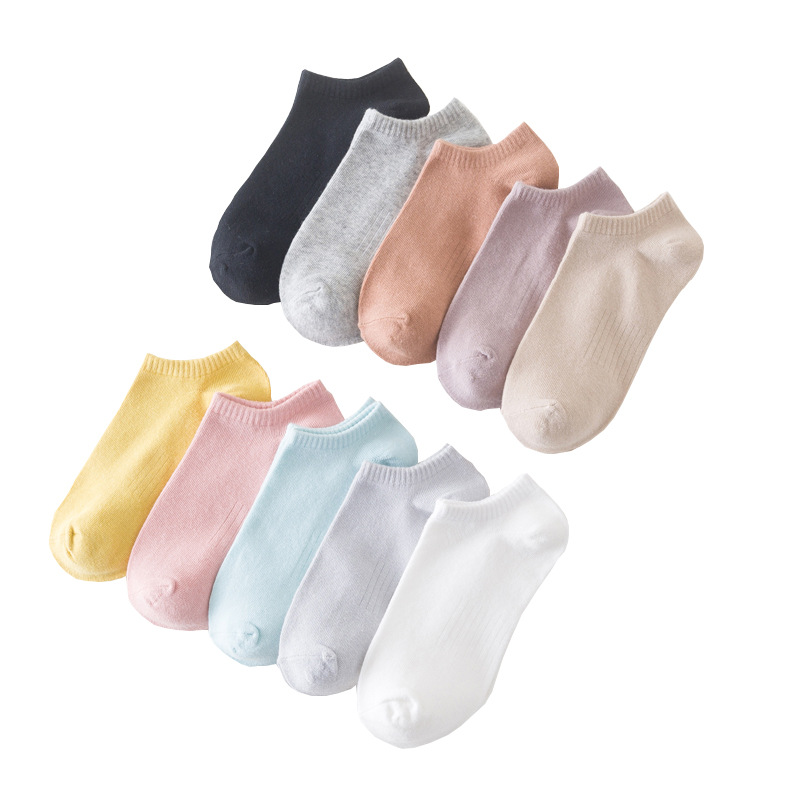 Kaos Kaki Wanita Basic Mesh 10 Warna Warni Katun Pendek