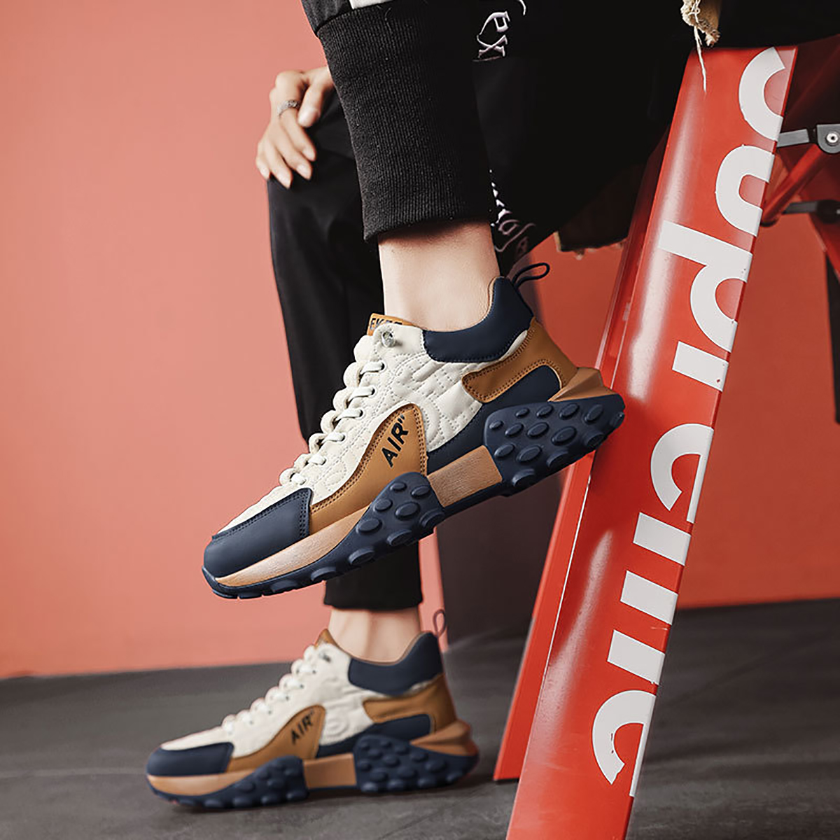 Whoppy SL48 Sepatu Sneakers Pria Import (FREE BOX)