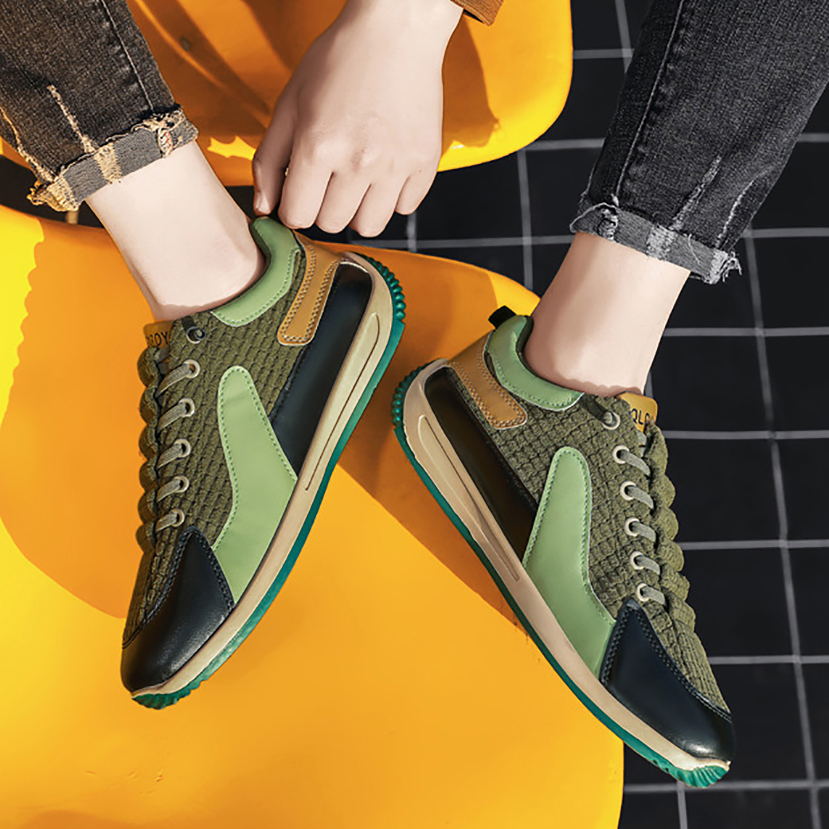 Whoppy SL49 Sepatu Sneakers Pria Import (FREE BOX)