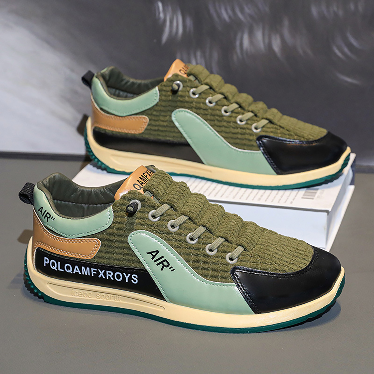 Whoppy SL49 Sepatu Sneakers Pria Import (FREE BOX)