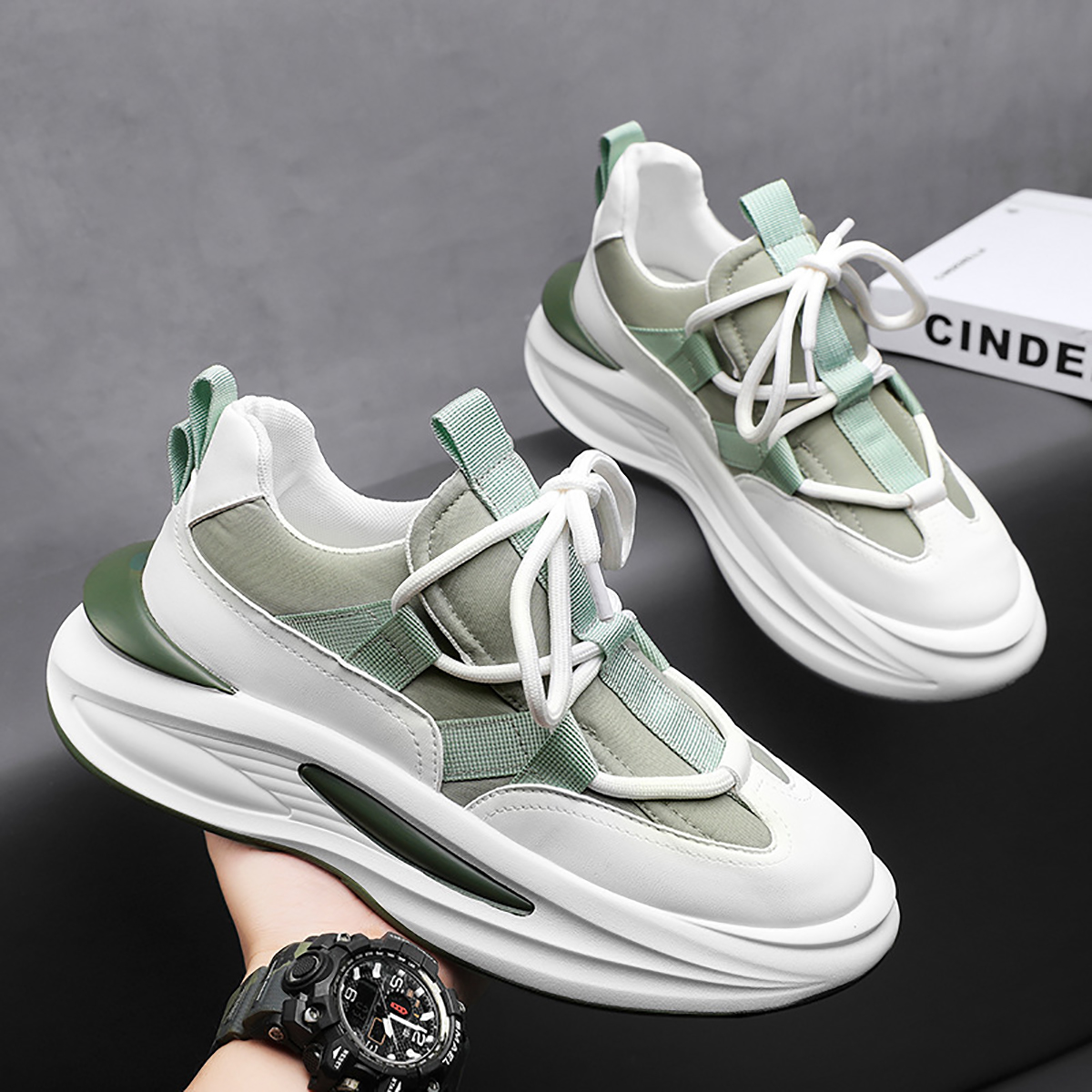 Whoppy SL46 Sepatu Sneakers Pria Import (FREE BOX) - Discontinue