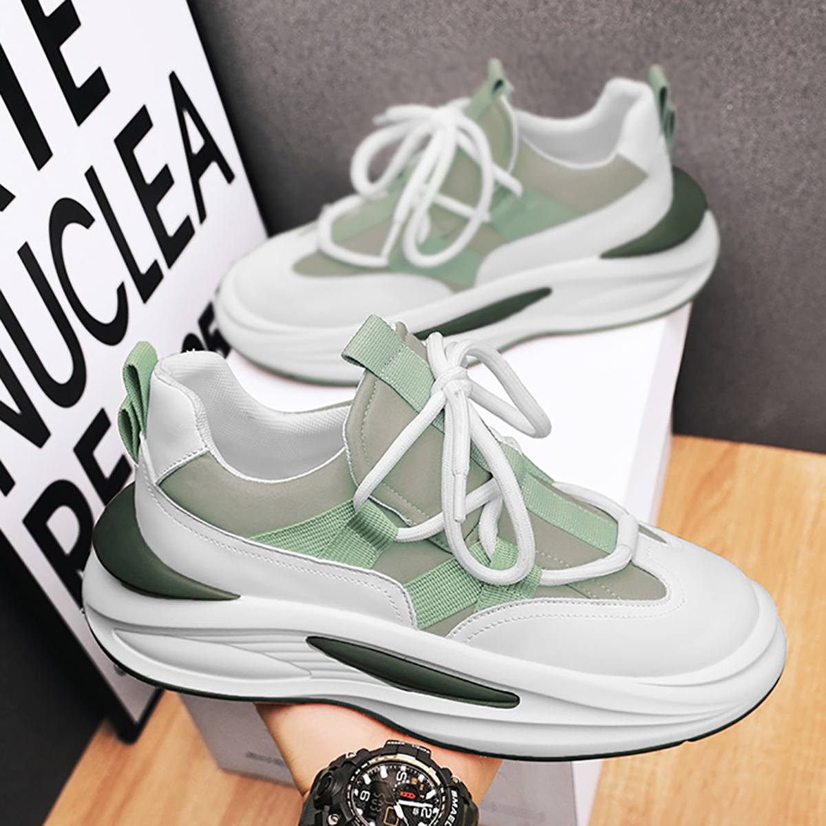 Whoppy SL46 Sepatu Sneakers Pria Import (FREE BOX) - Discontinue