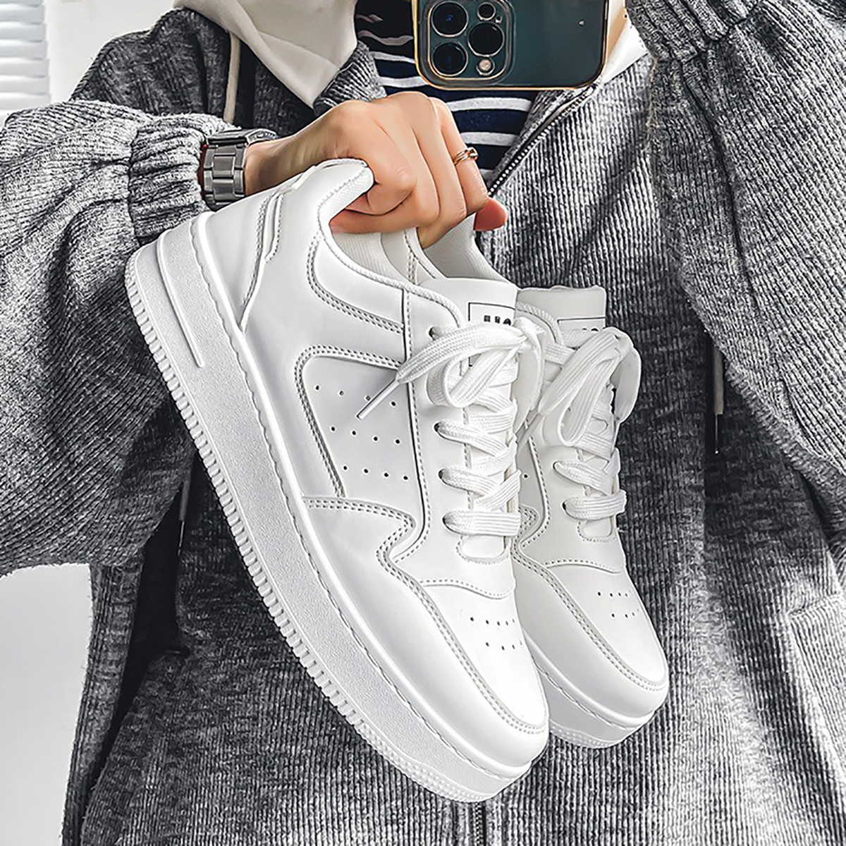 Whoppy SL40 Sepatu Sneakers Pria Import (FREE BOX)