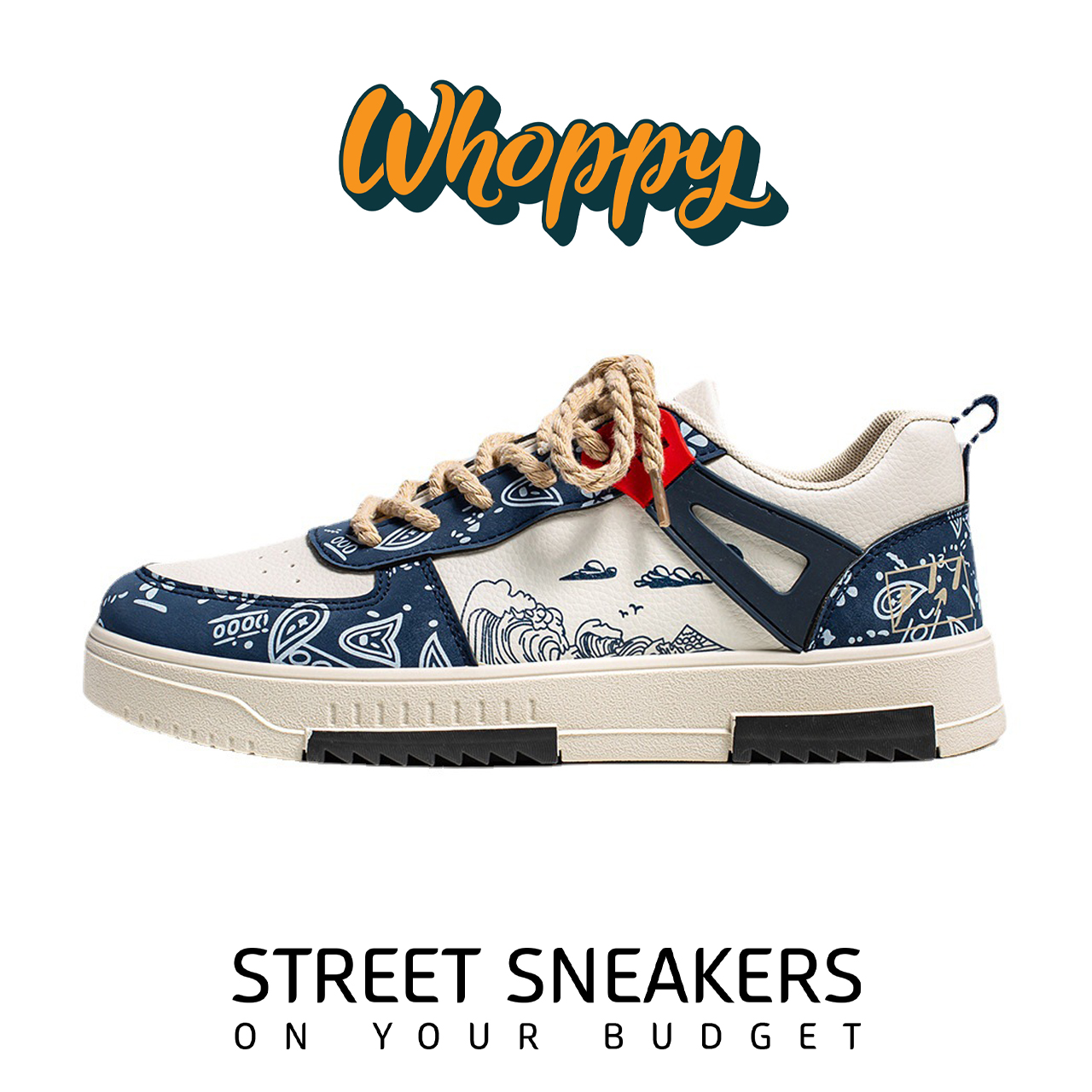Whoppy SL26 Sepatu Sneakers Pria Import (FREE BOX) Whoppy SL26 Sepatu Sneakers Pria Import (FREE BOX)