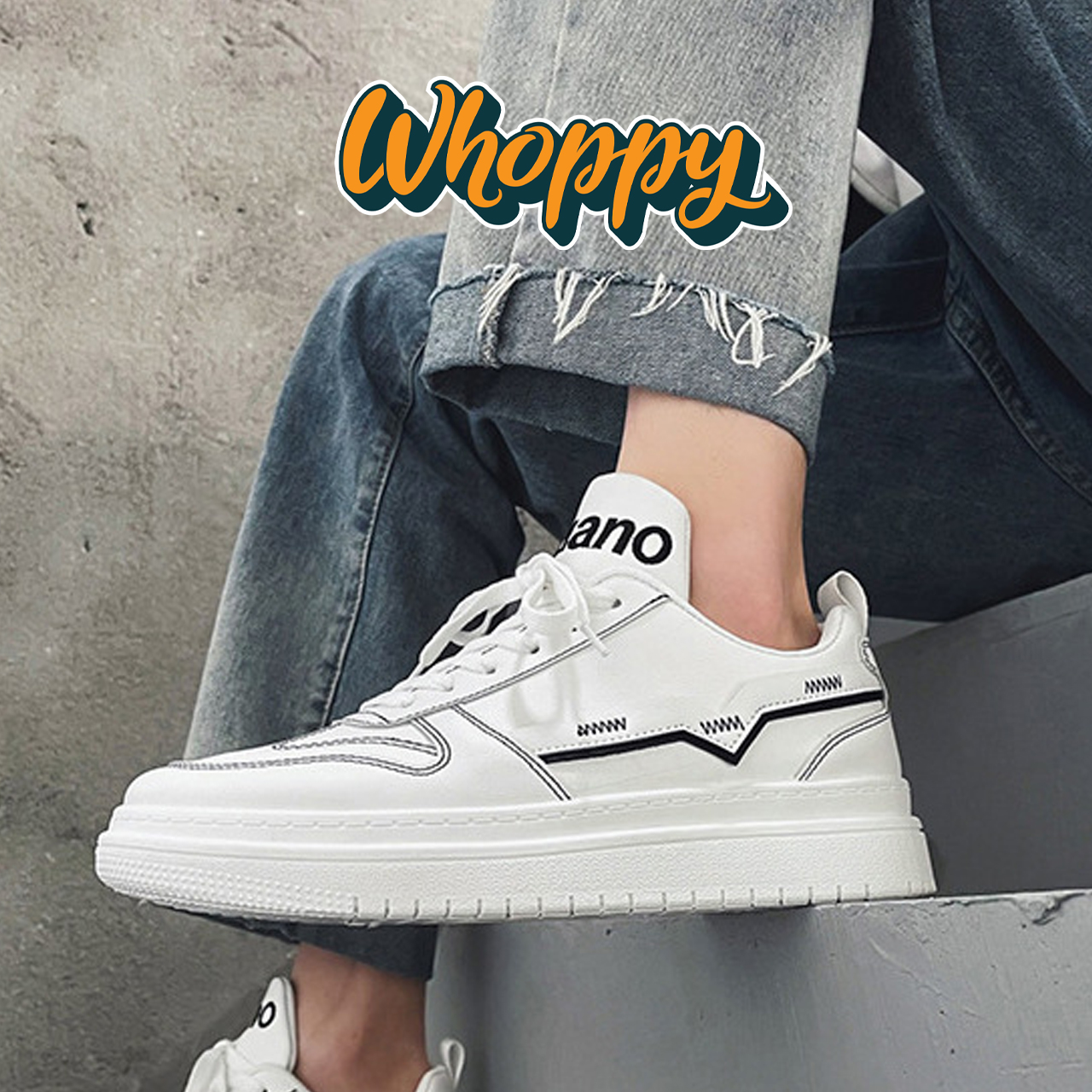 Whoppy SL28 Sepatu Sneakers Pria Import (FREE BOX) - Discontinue