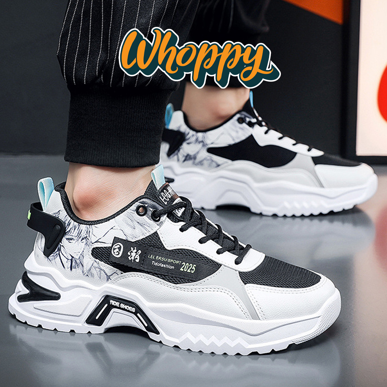 Whoppy SL36 Sepatu Sneakers Pria Import (FREE BOX) Whoppy SL36 Sepatu Sneakers Pria Import (FREE BOX)