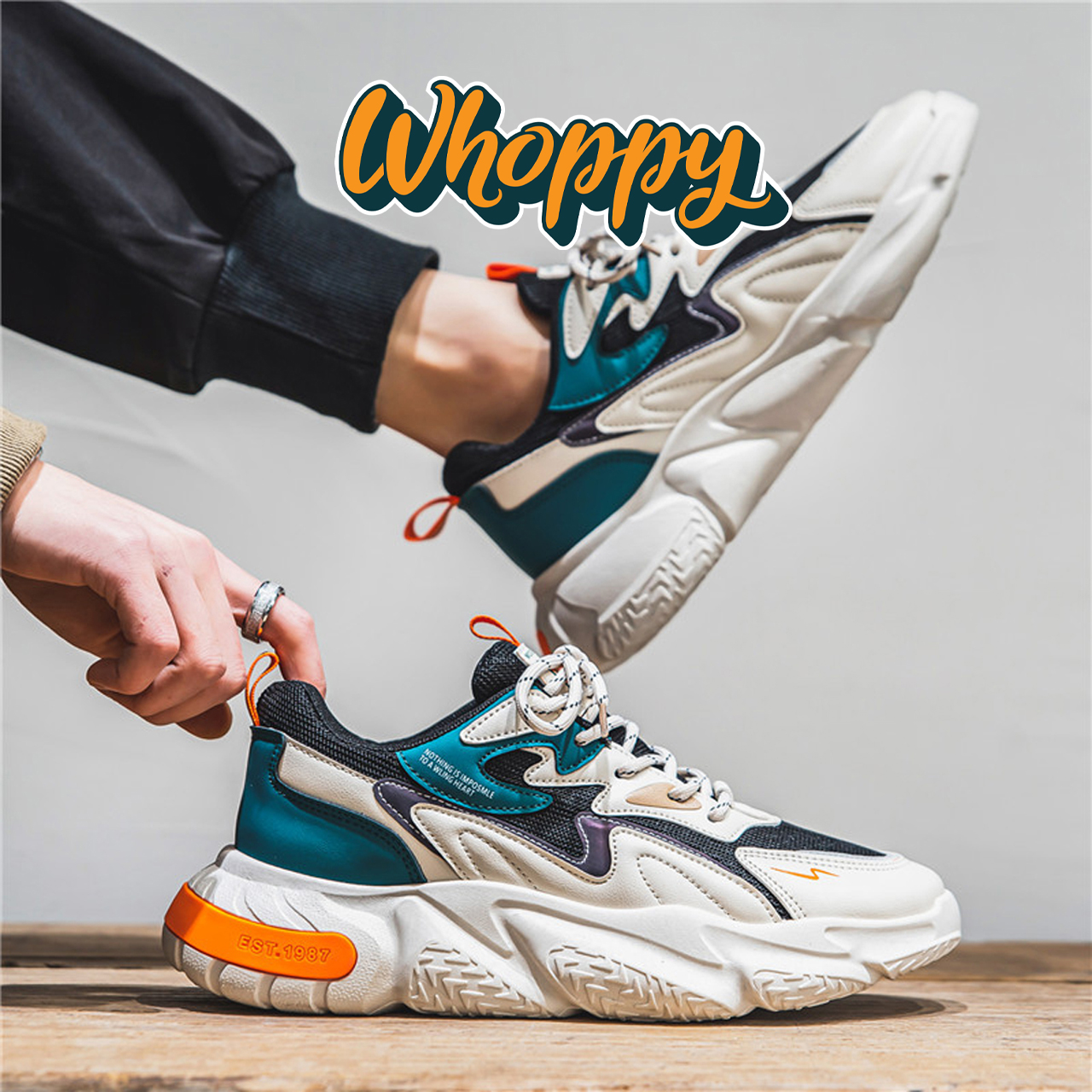 Whoppy SL37 Sepatu Sneakers Pria Import (FREE BOX) - Discontinue Whoppy SL37 Sepatu Sneakers Pria Import (FREE BOX) - Discontinue