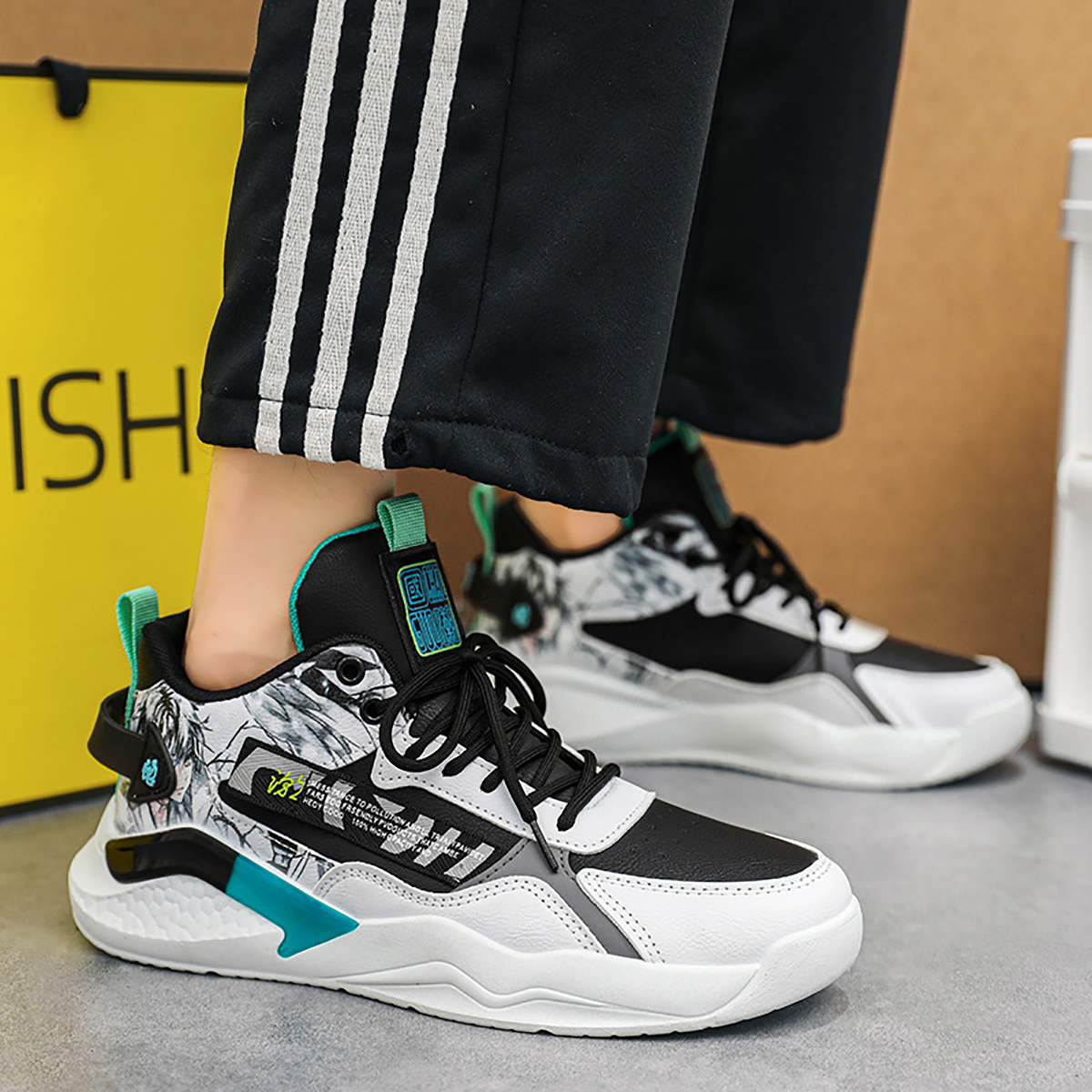 Whoppy SL47 Sepatu Sneakers Pria Import (FREE BOX)