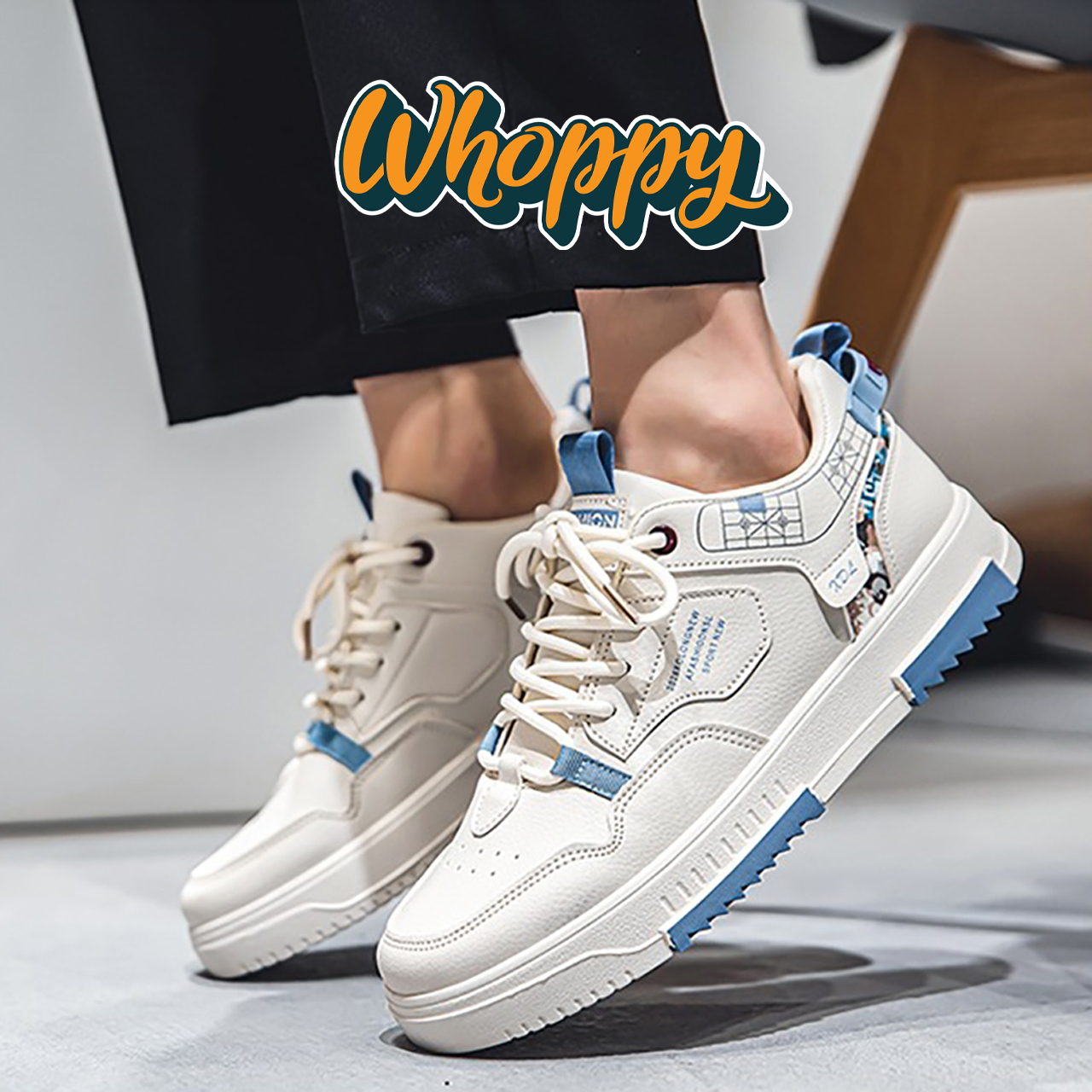 Whoppy SL27 Sepatu Sneakers Pria Import (FREE BOX) - Discontinue