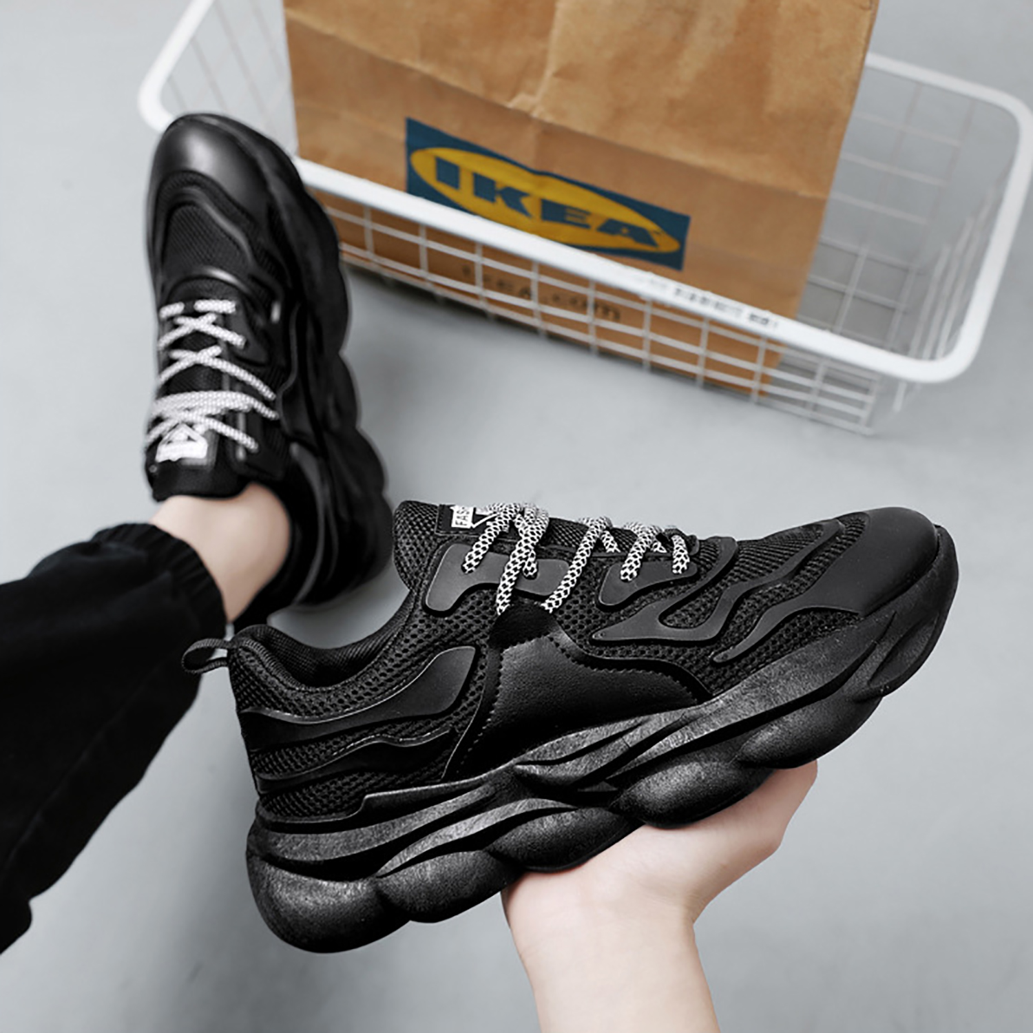 Whoppy SL50 Sepatu Sekolah Pria Import (FREE BOX)