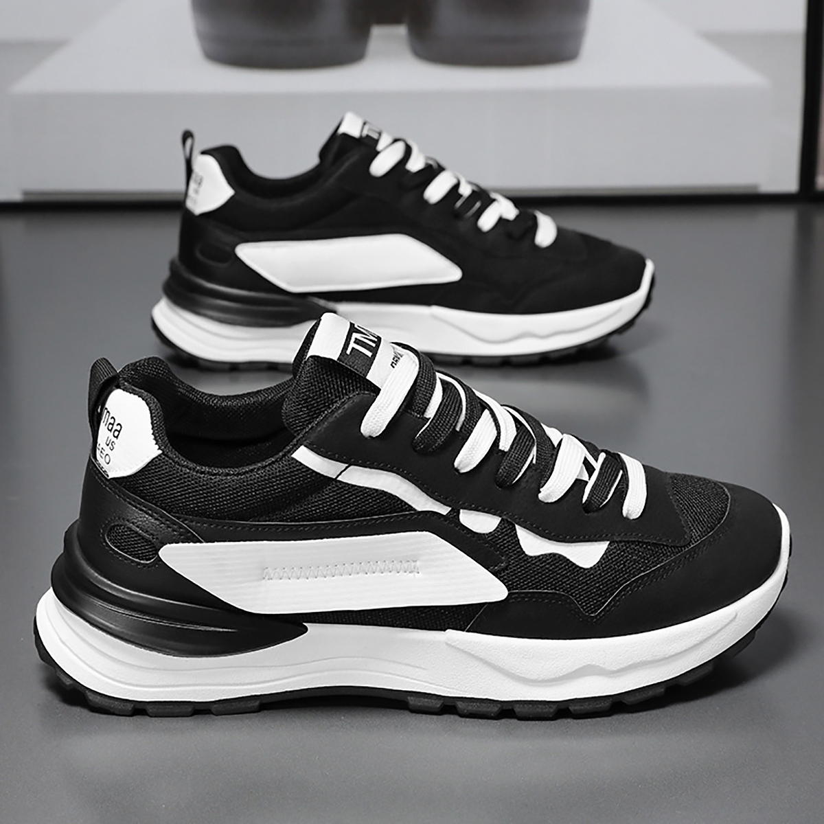 Whoppy SL58 Sepatu Sneakers Pria Import (FREE BOX)