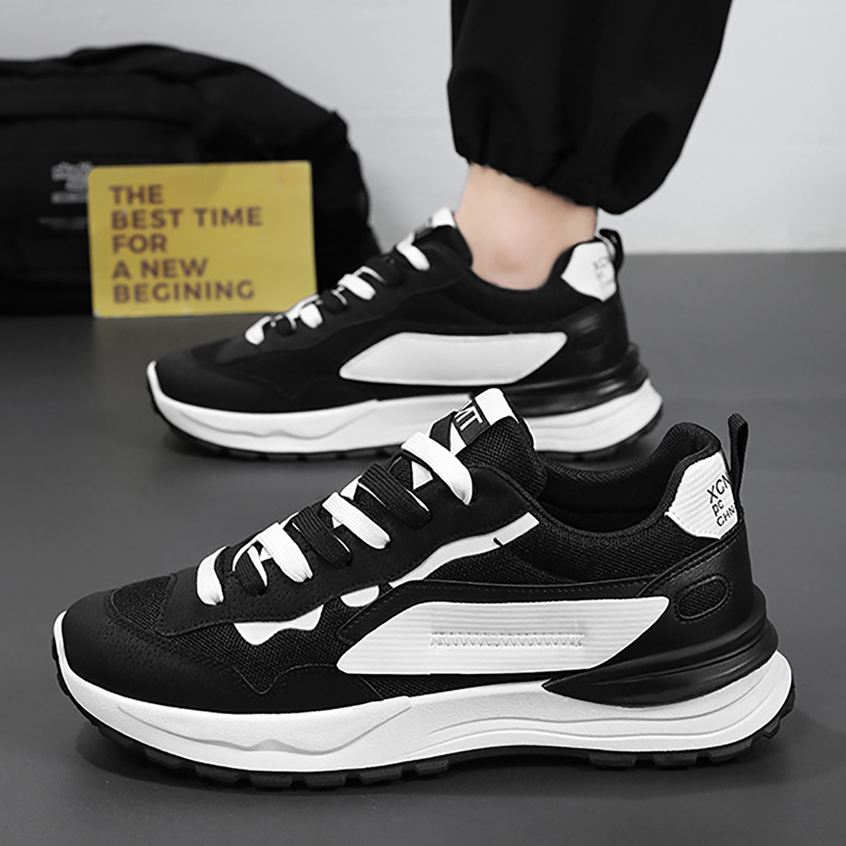 Whoppy SL58 Sepatu Sneakers Pria Import (FREE BOX)