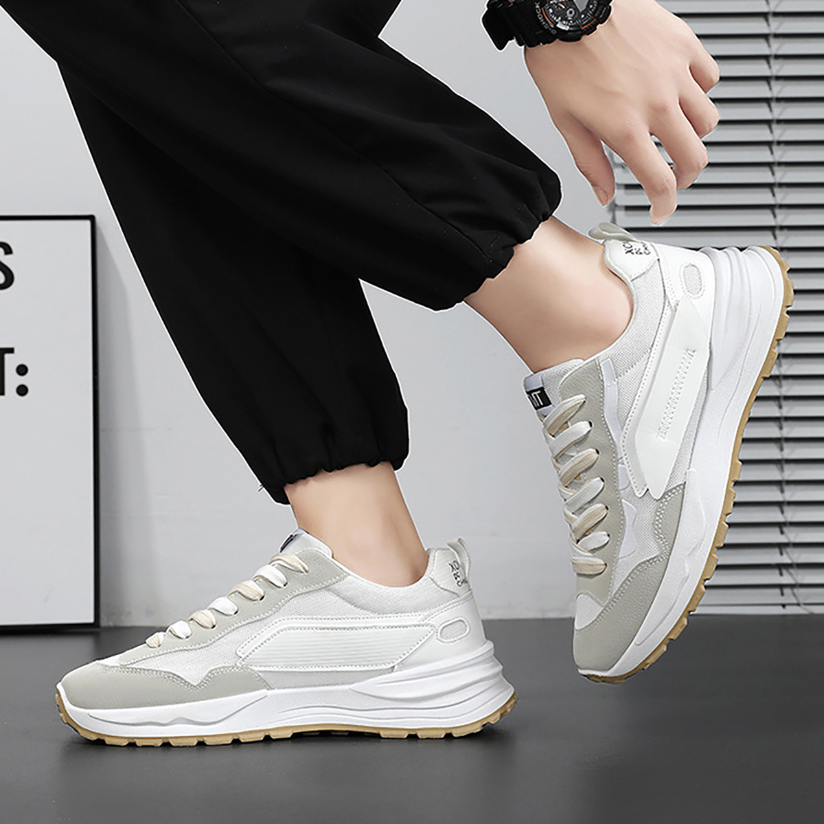 Whoppy SL58 Sepatu Sneakers Pria Import (FREE BOX)