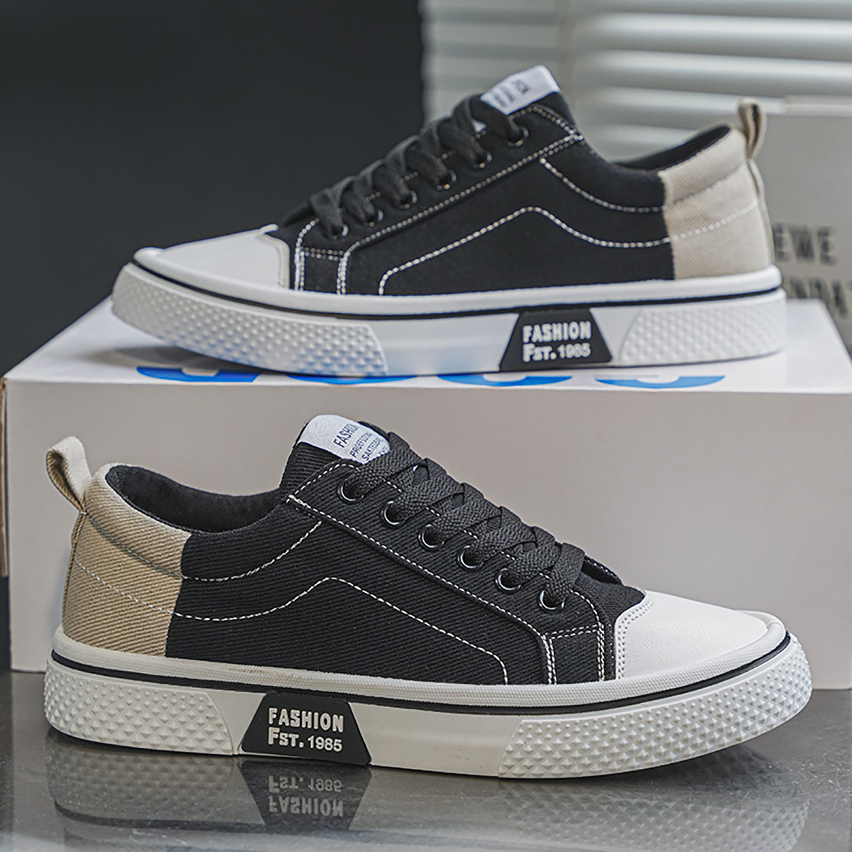Whoppy SL57 Sepatu Sneakers Pria Import (FREE BOX)