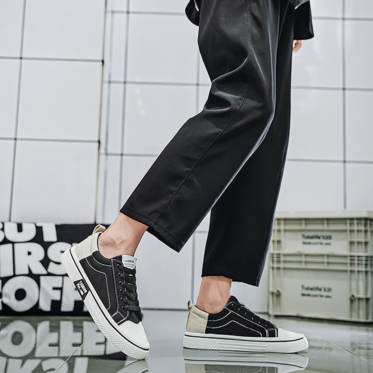 Whoppy SL57 Sepatu Sneakers Pria Import (FREE BOX)