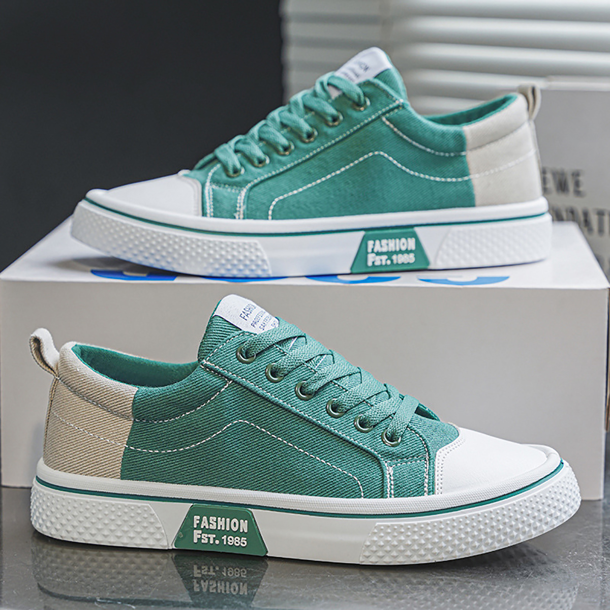 Whoppy SL57 Sepatu Sneakers Pria Import (FREE BOX)