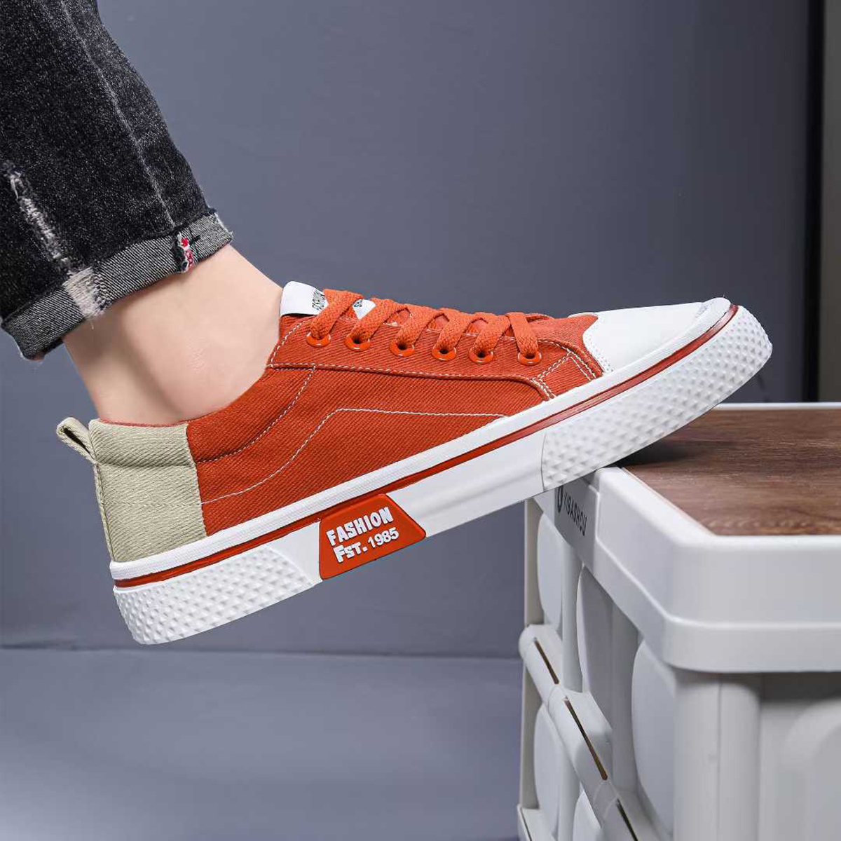 Whoppy SL57 Sepatu Sneakers Pria Import (FREE BOX)