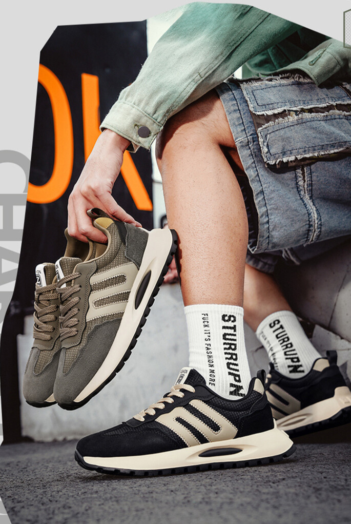 Whoppy SL62 Sepatu Sneakers Pria Import (FREE BOX)