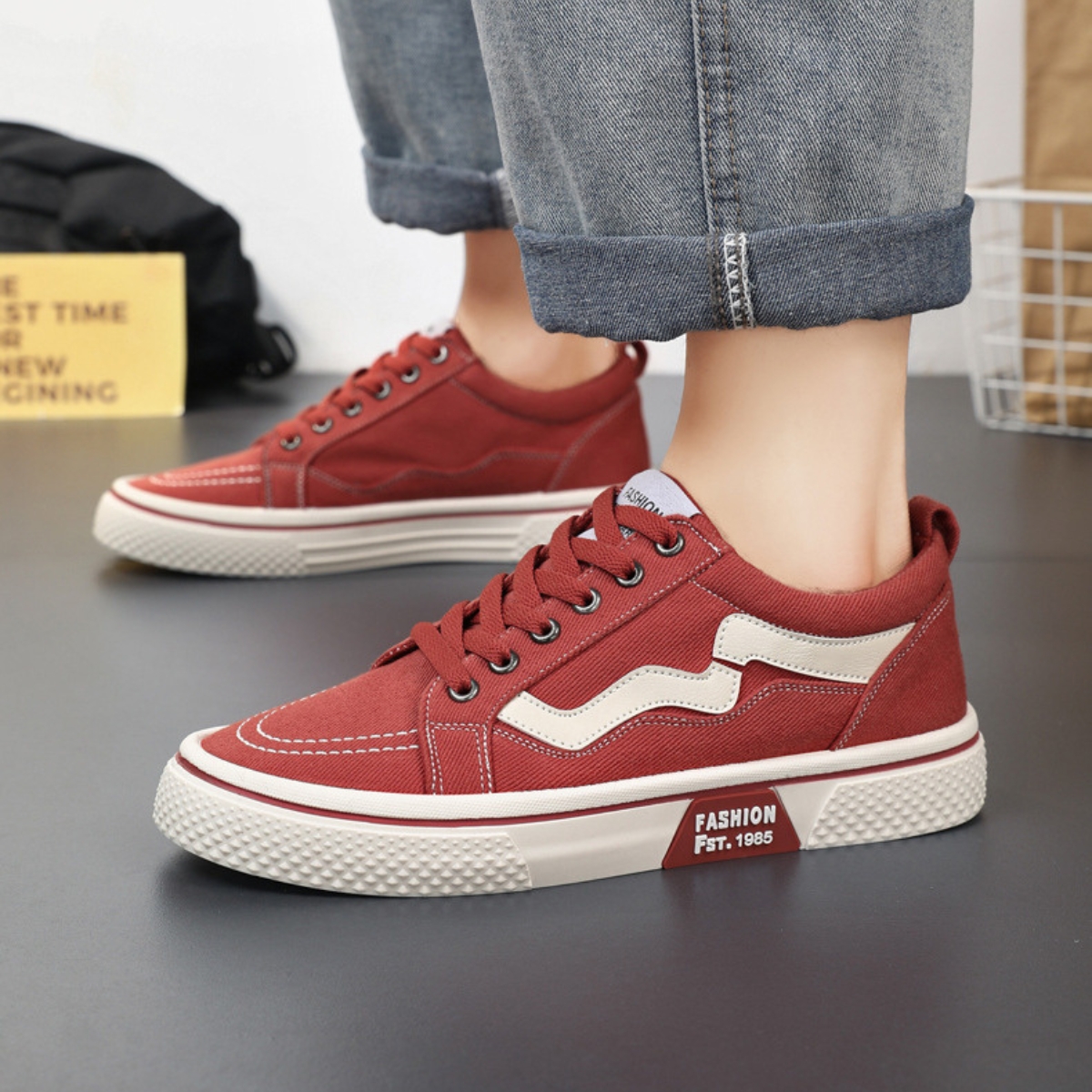 Whoppy SL65 Sepatu Sneakers Pria Import (FREE BOX)