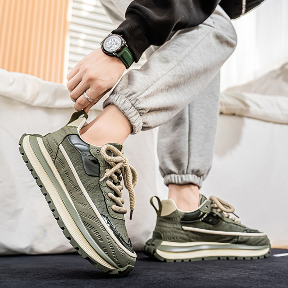 Whoppy SL66 Sepatu Sneakers Pria Import (FREE BOX)