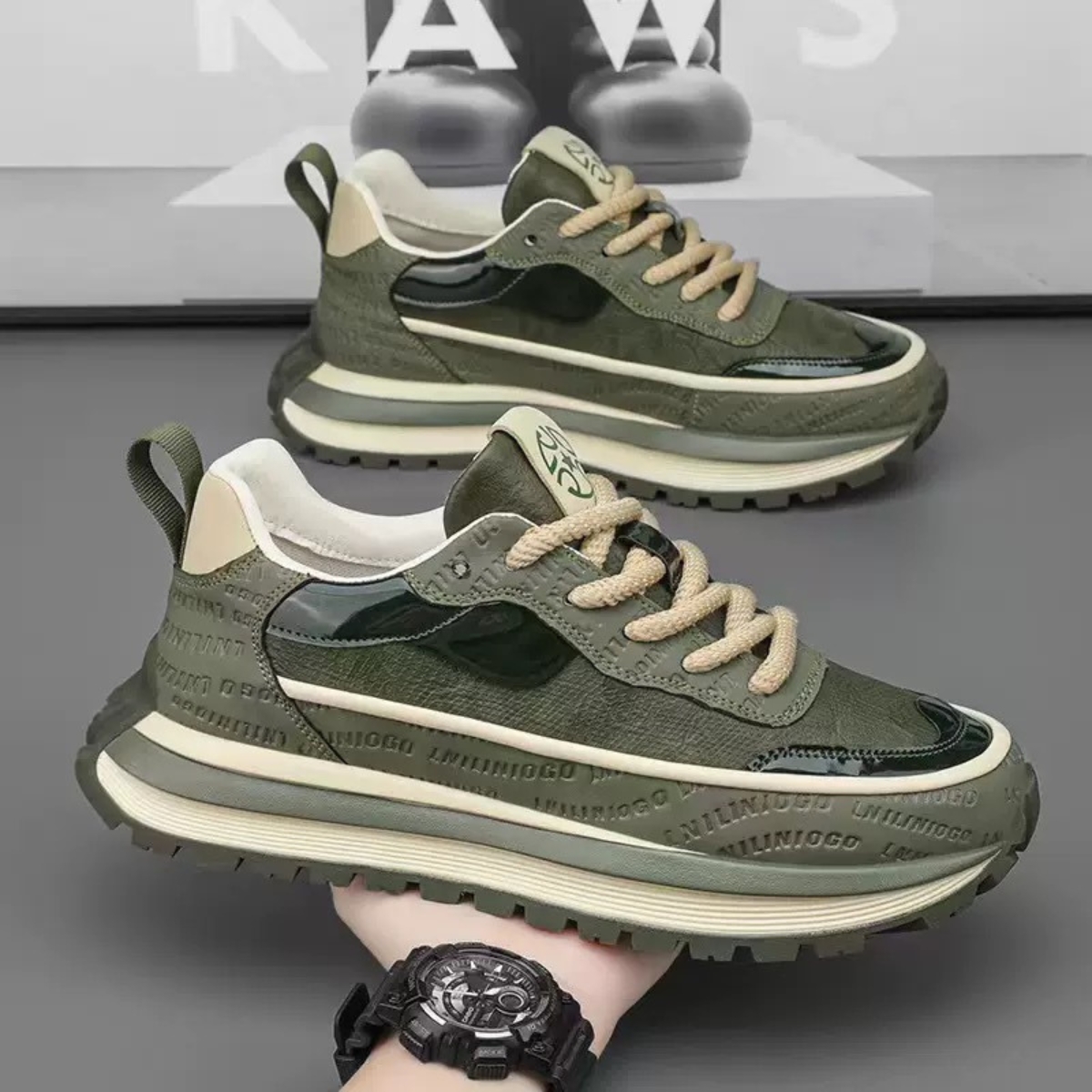 Whoppy SL66 Sepatu Sneakers Pria Import (FREE BOX)