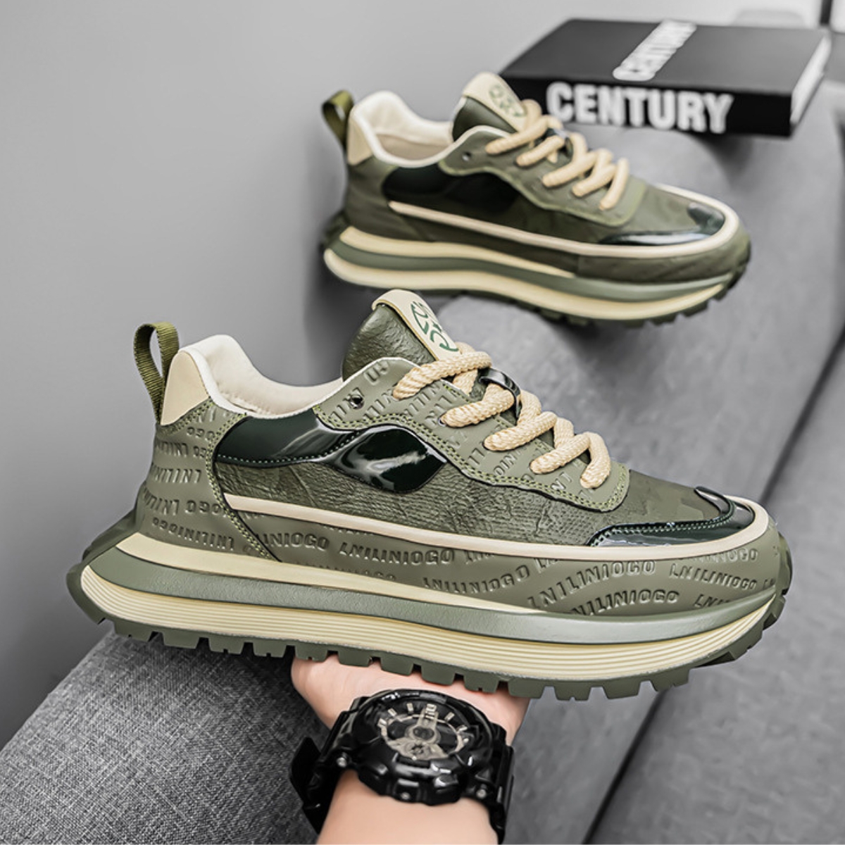 Whoppy SL66 Sepatu Sneakers Pria Import (FREE BOX)