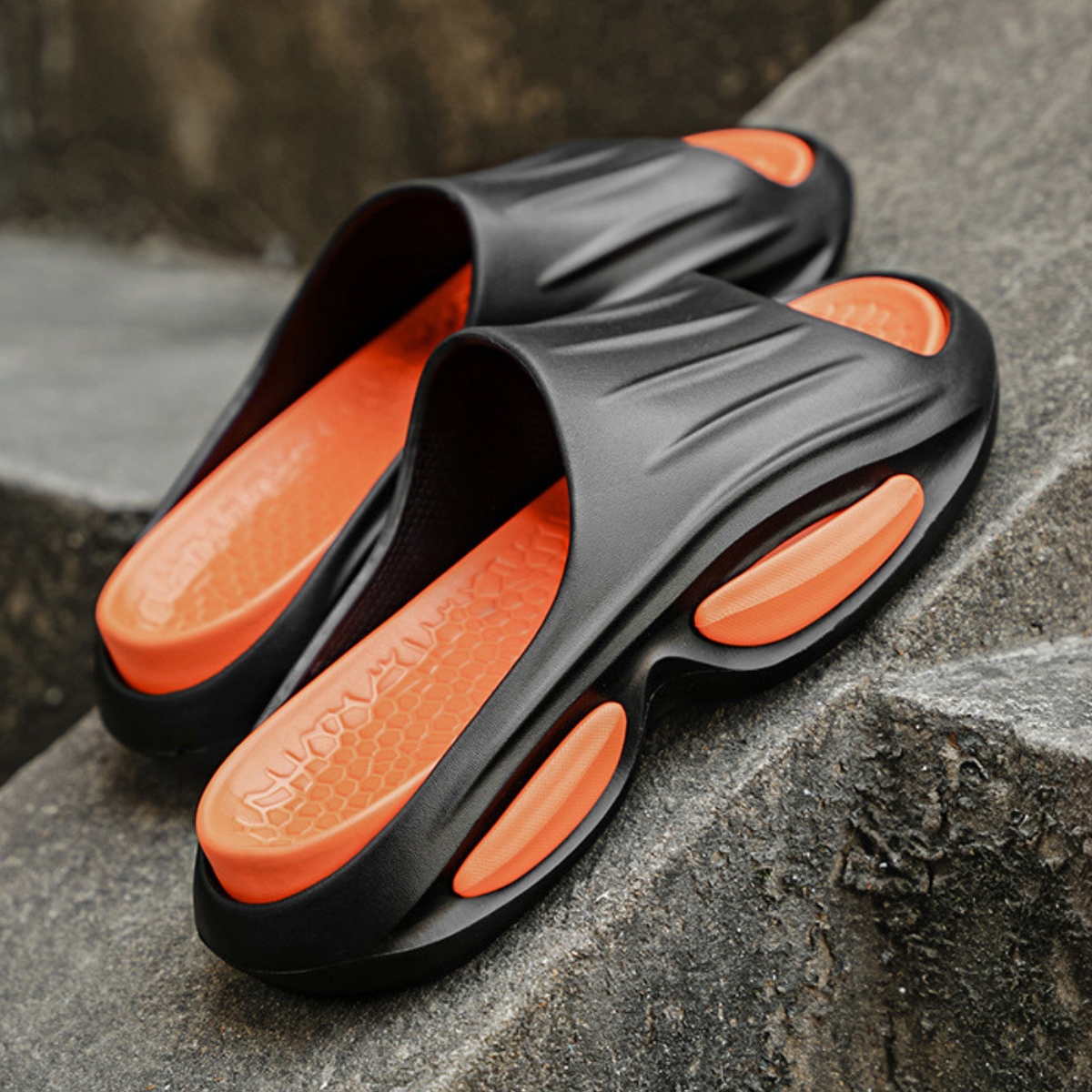 Whoppy Sandal Pria JF1 Double Decker Sole Karet