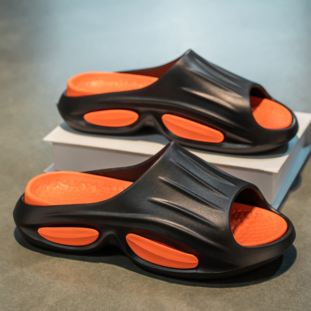 Whoppy Sandal Pria JF1 Double Decker Sole Karet