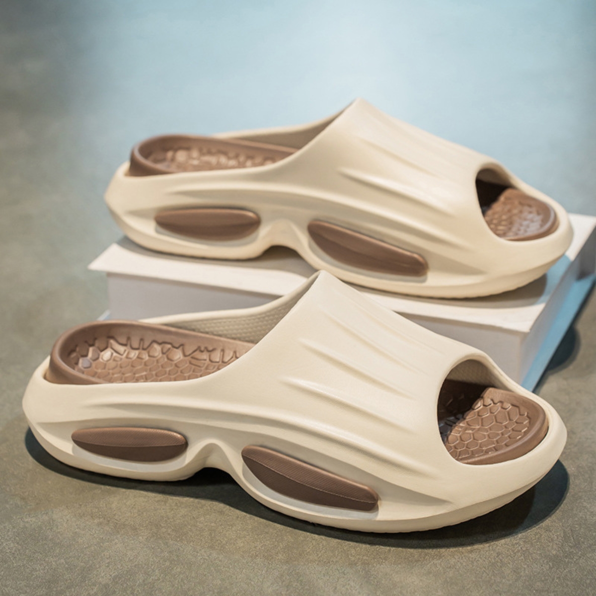 Whoppy Sandal Pria JF1 Double Decker Sole Karet