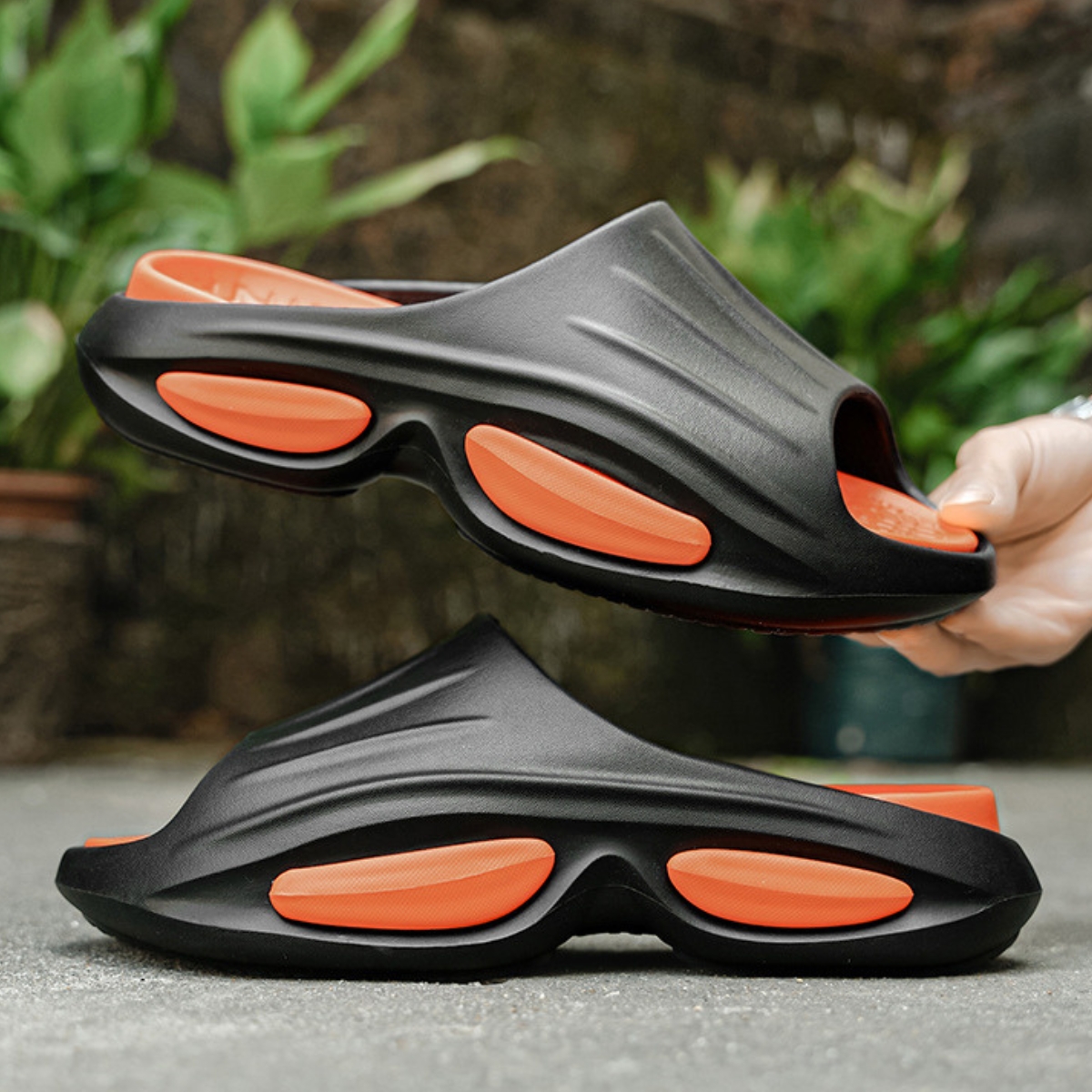 Whoppy Sandal Pria JF1 Double Decker Sole Karet