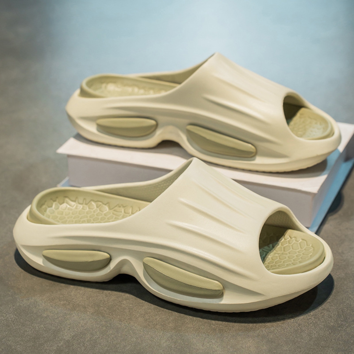 Whoppy Sandal Pria JF1 Double Decker Sole Karet