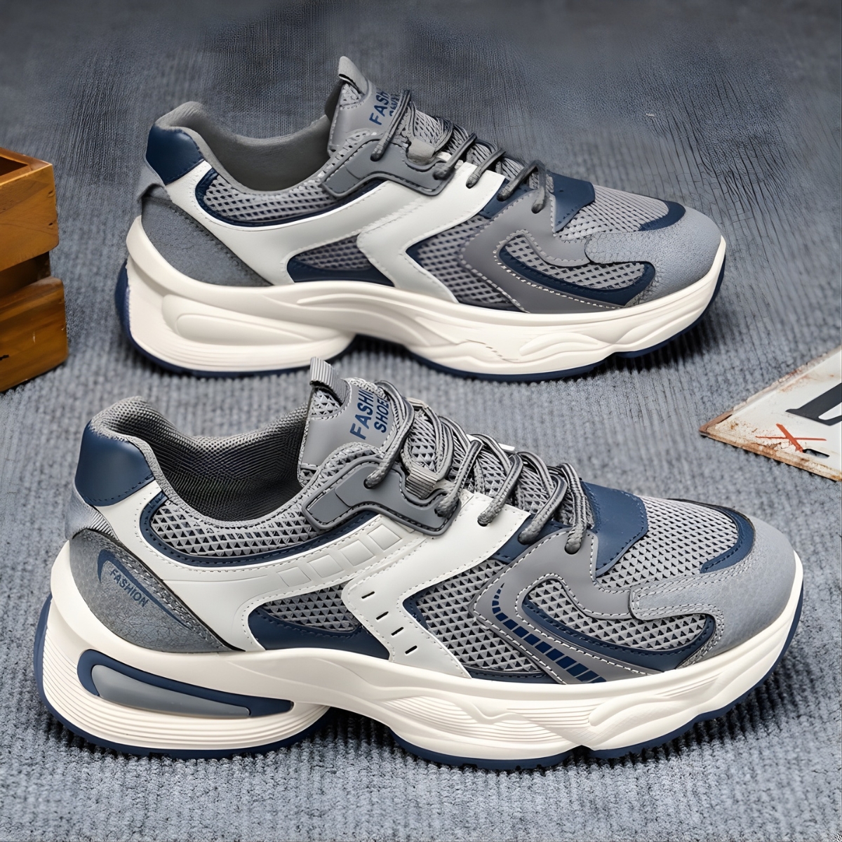 Whoppy SL68 Sepatu Sneakers Pria Import (FREE BOX)