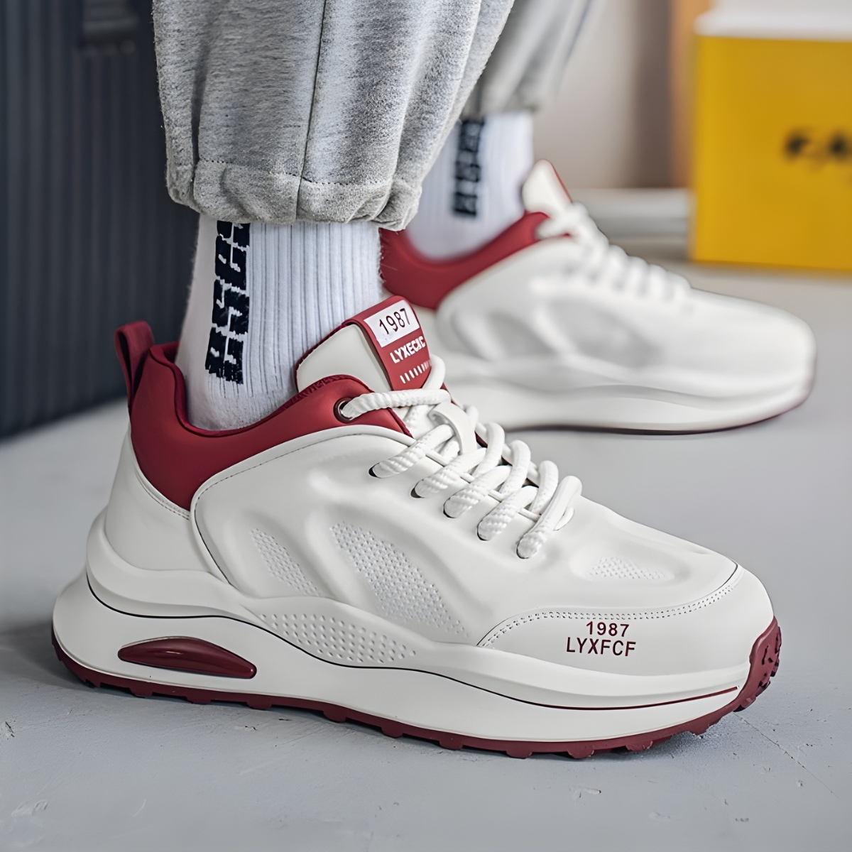 Whoppy SL71 Sepatu Sneakers Pria Import (FREE BOX)