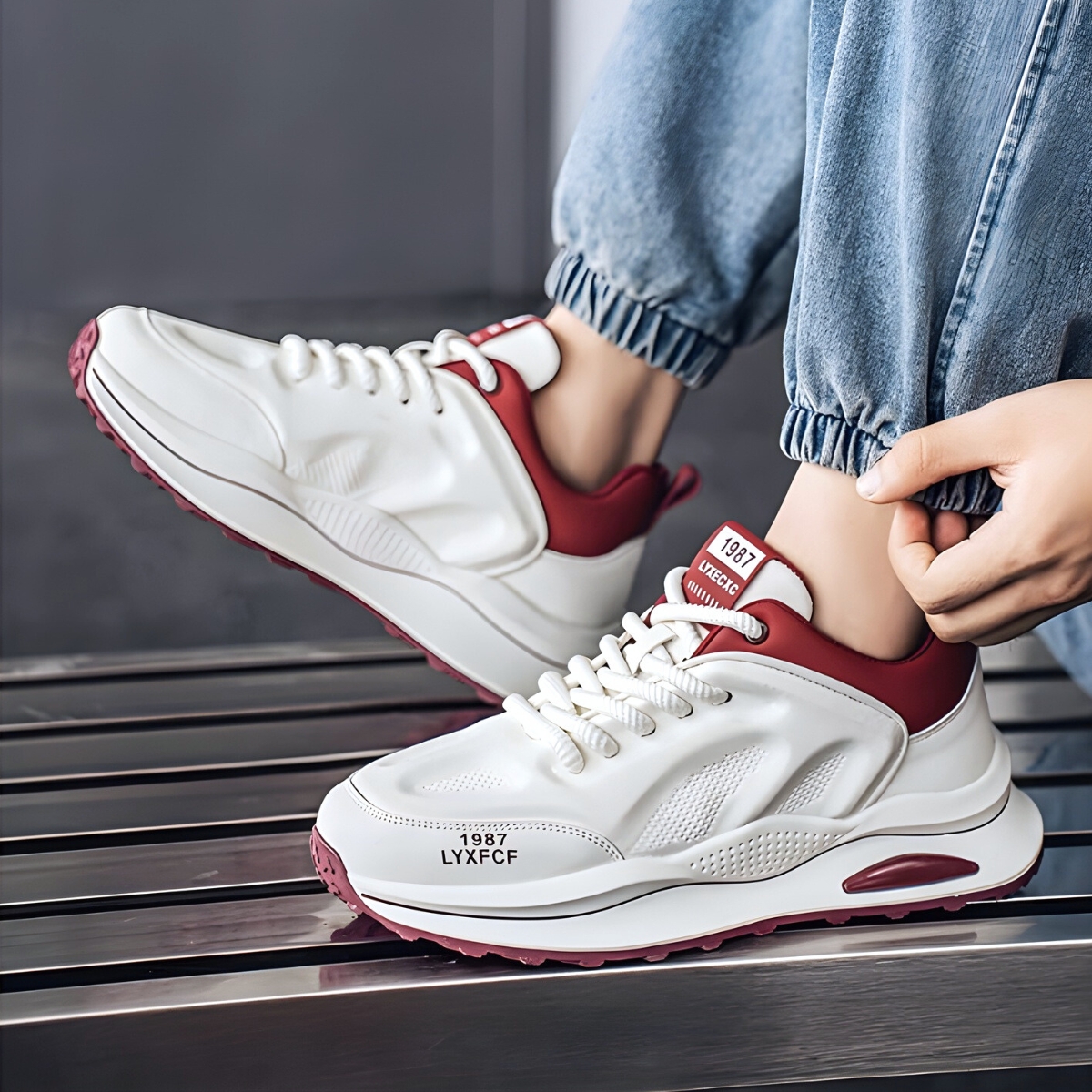 Whoppy SL71 Sepatu Sneakers Pria Import (FREE BOX)
