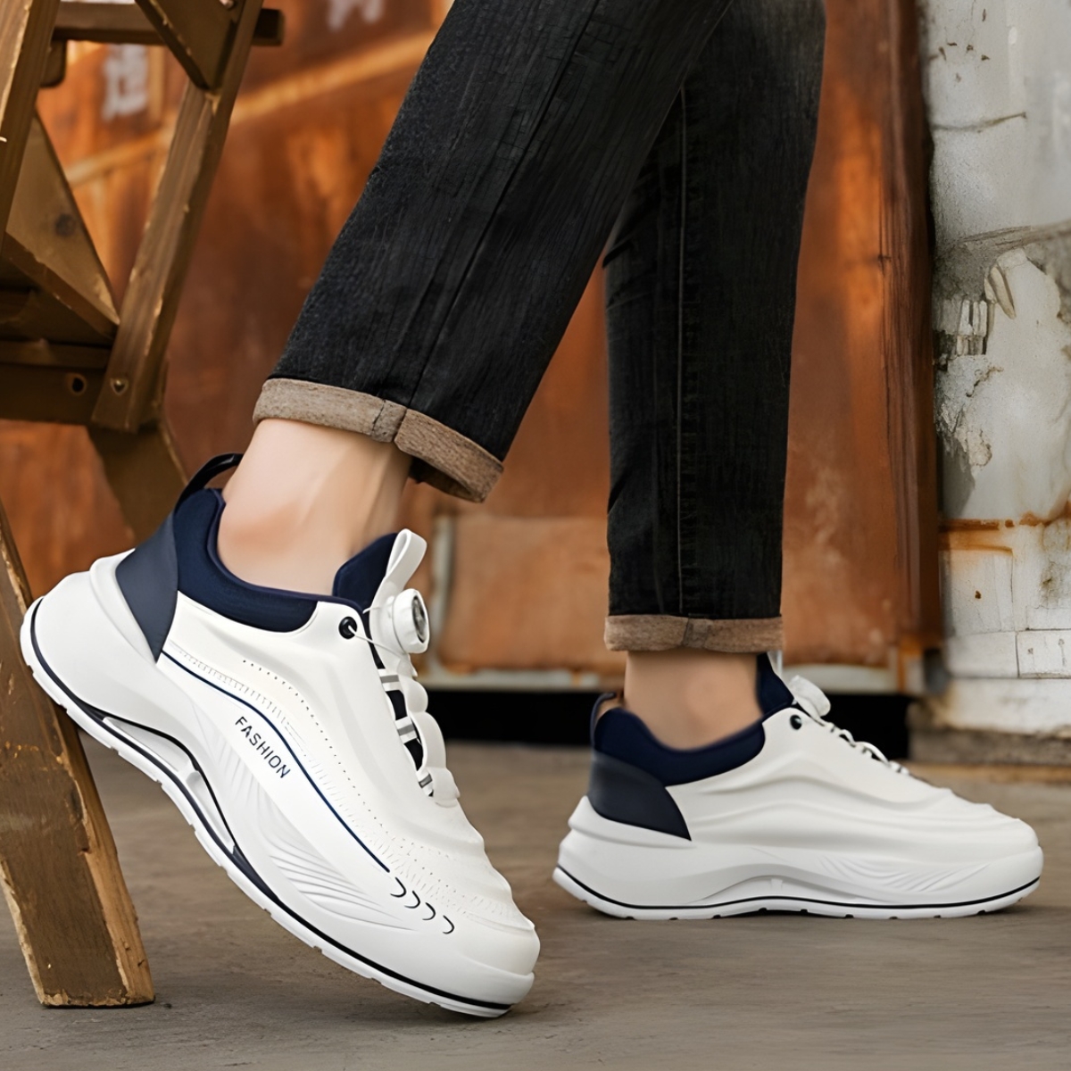 Whoppy SL73 Sepatu Sneakers Pria Import (FREE BOX)